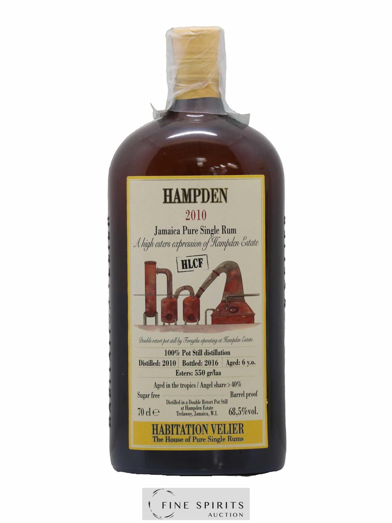 Hampden 6 years 2010 Velier HLCF Pot Still Distillation - bottled 2016 Habitation Velier - Posten von 1 Flasche - 1