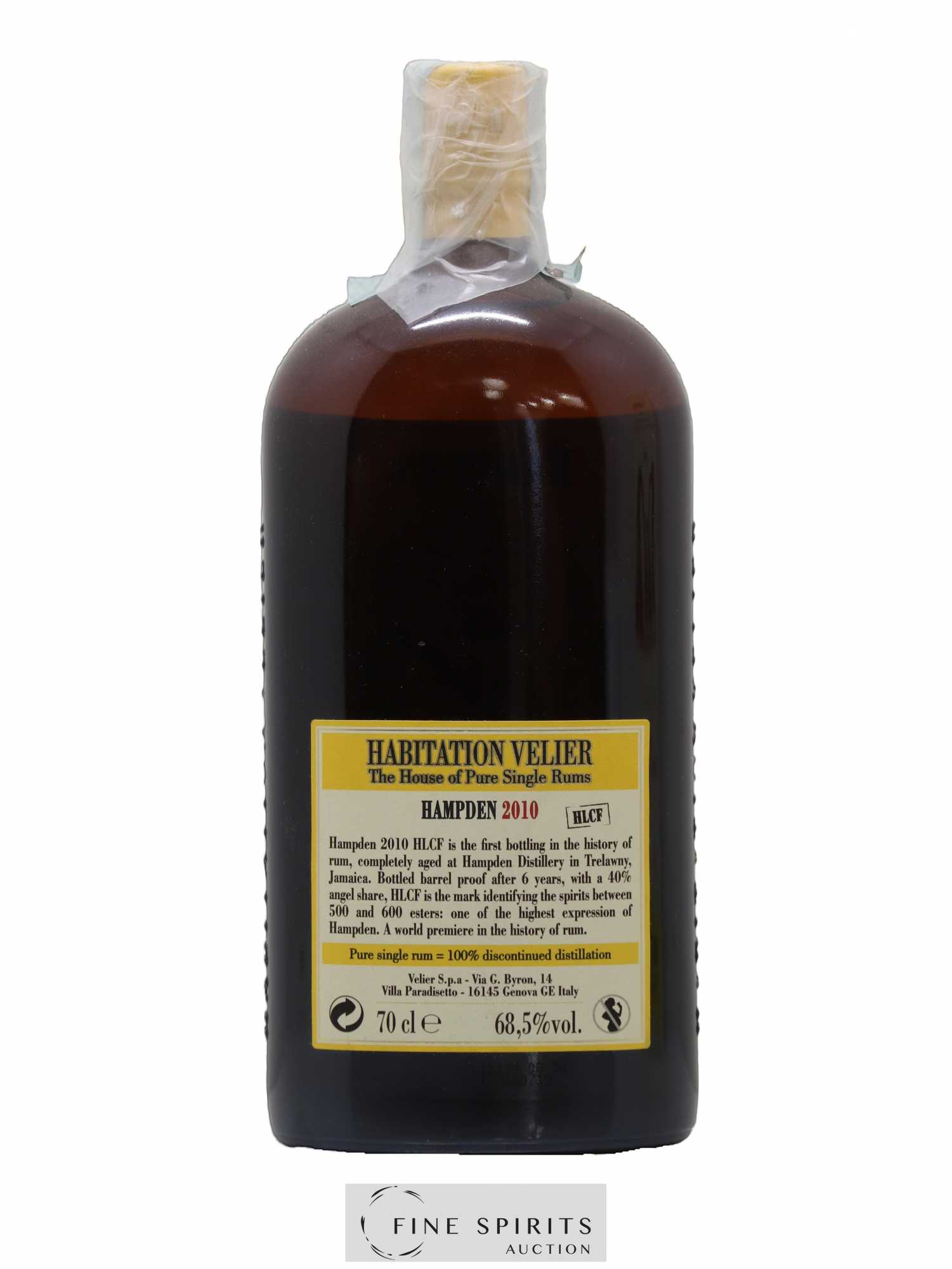 Hampden 6 years 2010 Velier HLCF Pot Still Distillation - bottled 2016 Habitation Velier - Posten von 1 Flasche - 2