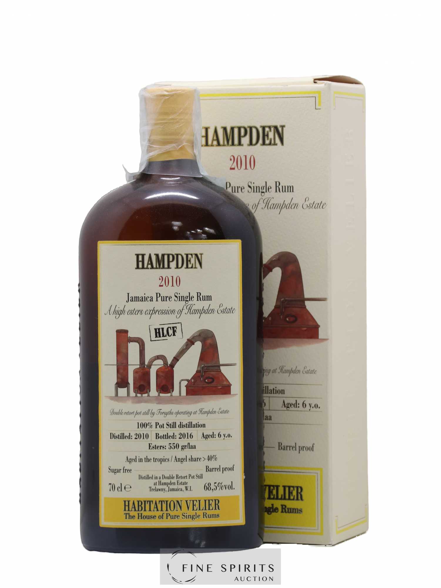 Hampden 6 years 2010 Velier HLCF Pot Still Distillation - bottled 2016 Habitation Velier - Posten von 1 Flasche - 0