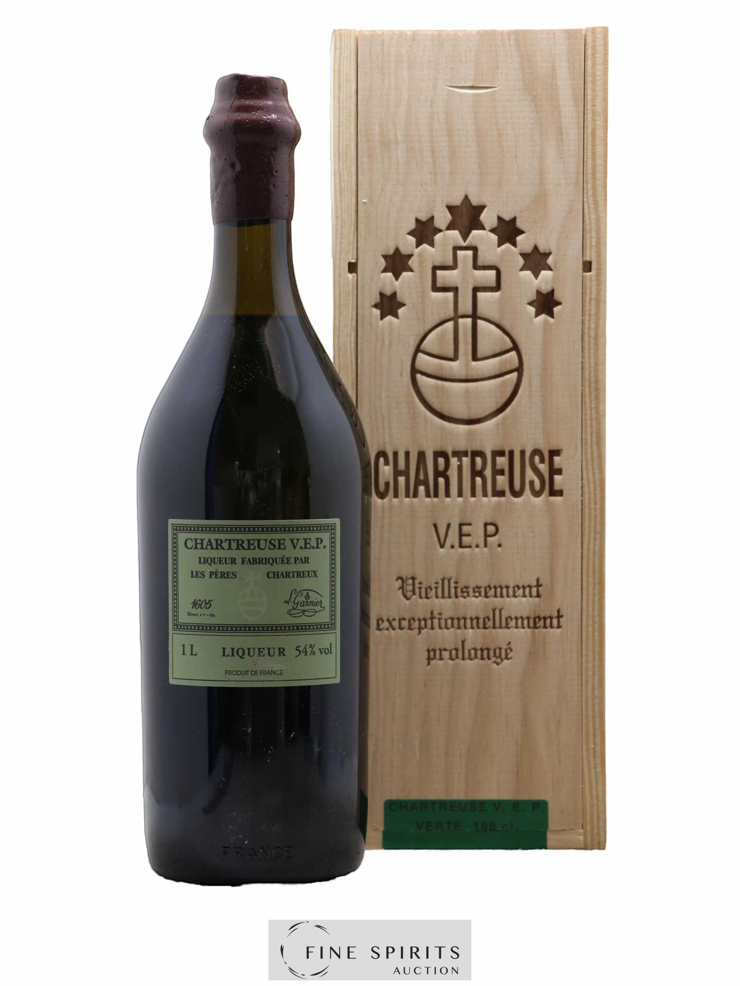 Chartreuse Of. Verte V.E.P. Mise 2022 1L - Lot of 1 bottle - 0