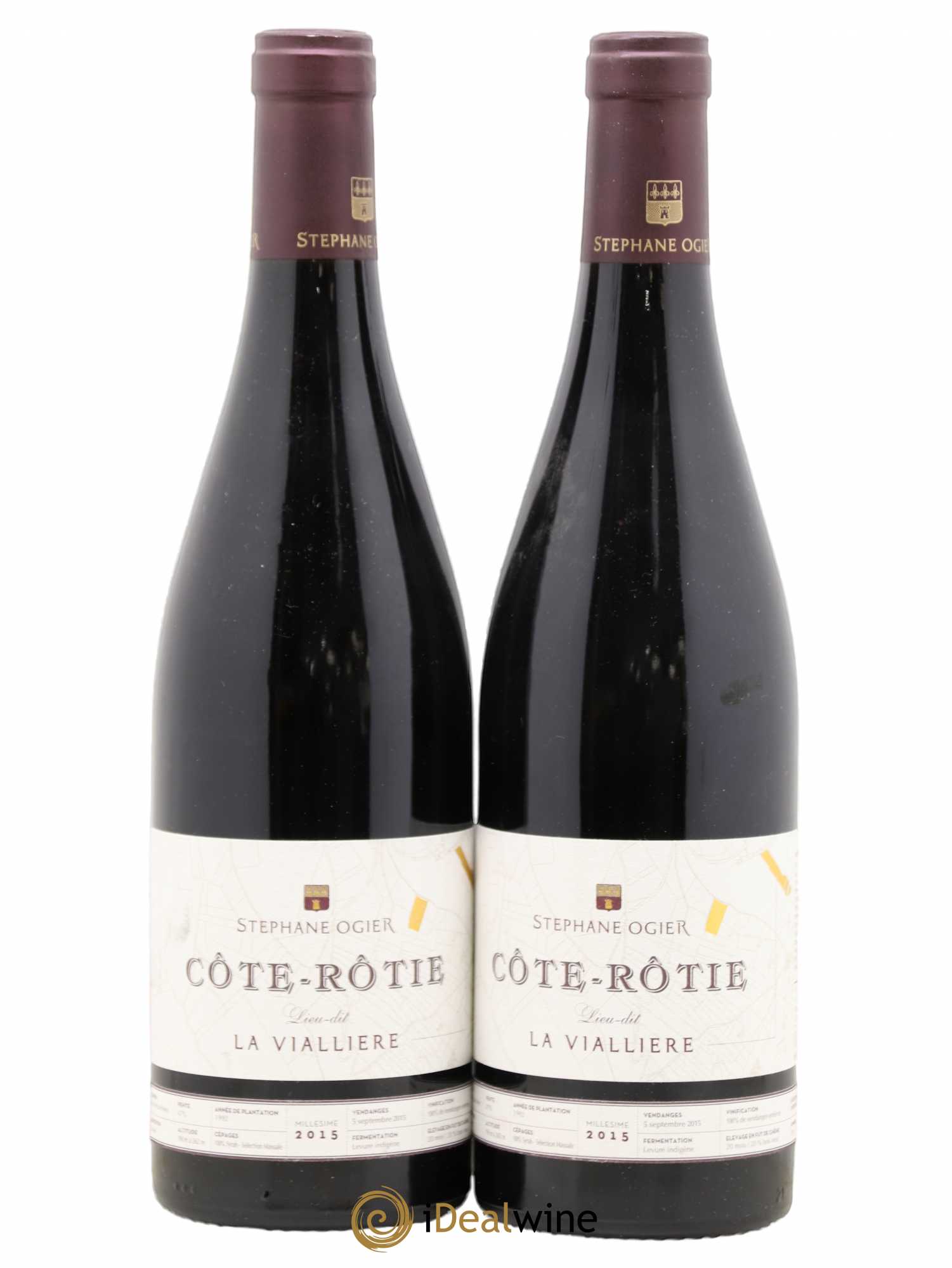 Côte-Rôtie Viallière Stéphane Ogier 2015 - Lot de 2 bouteilles - 0