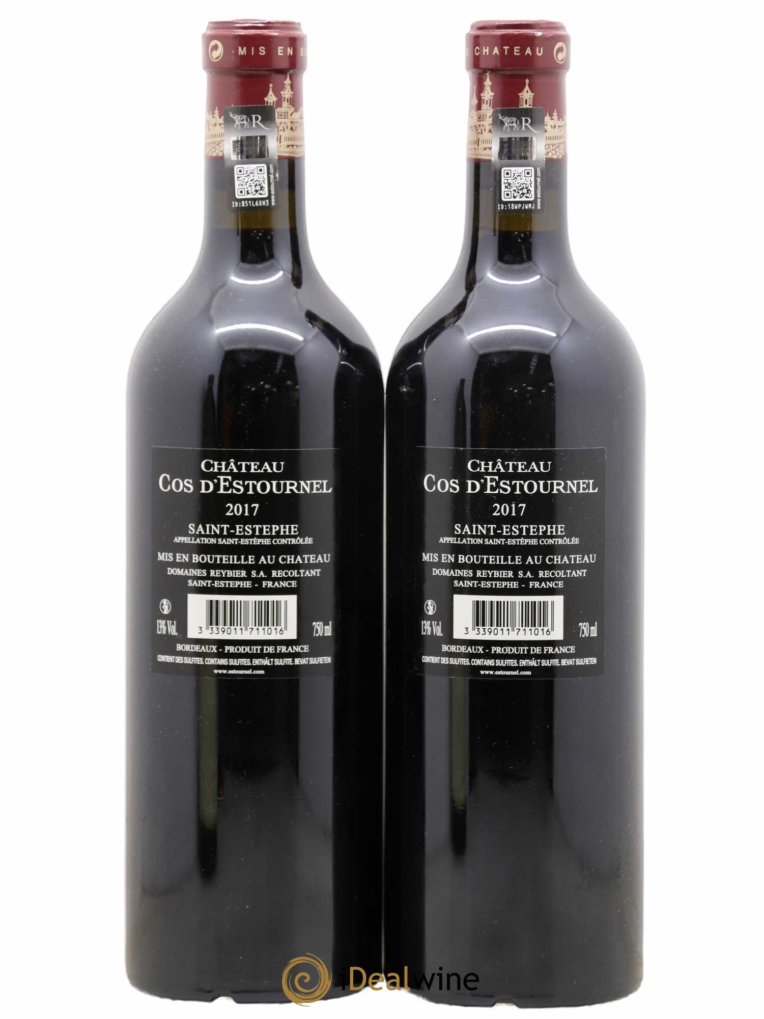 Cos d'Estournel 2ème Grand Cru Classé 2017 - Lot de 2 bouteilles - 1