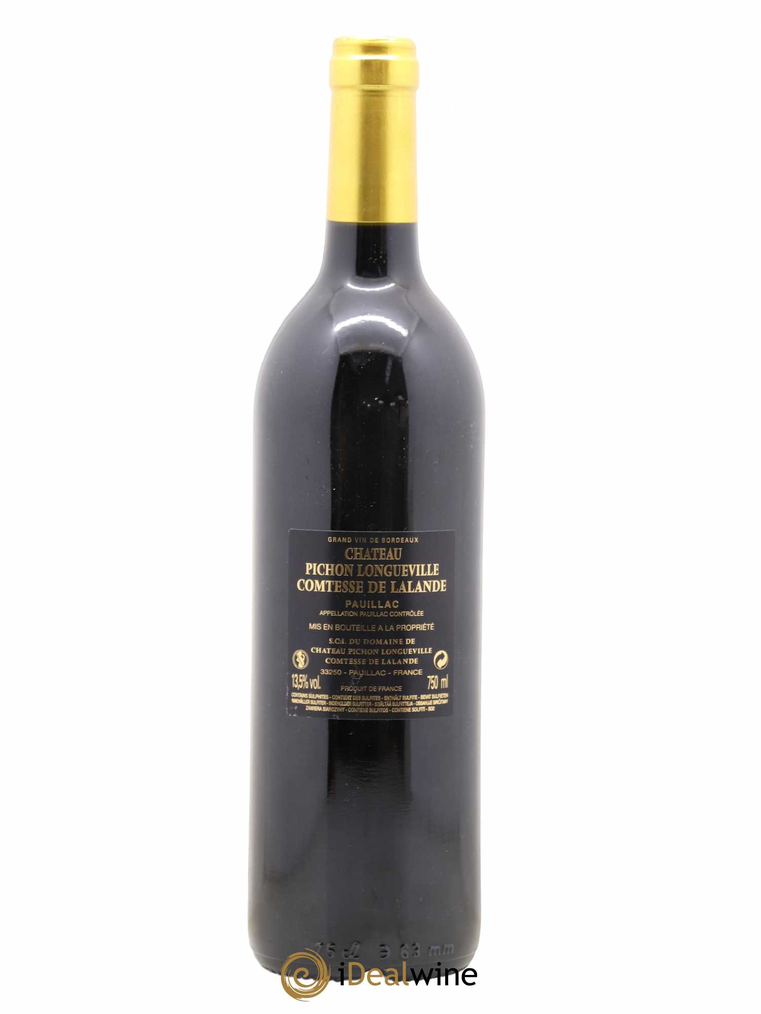 Château Pichon Longueville Comtesse de Lalande 2ème Grand Cru Classé 2015 - Lot de 1 bouteille - 1