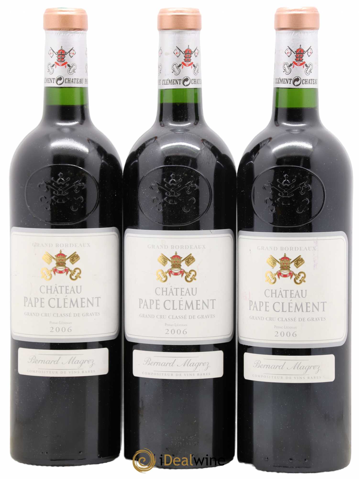 Château Pape Clément Cru Classé de Graves 2006 - Lot de 3 bouteilles - 0