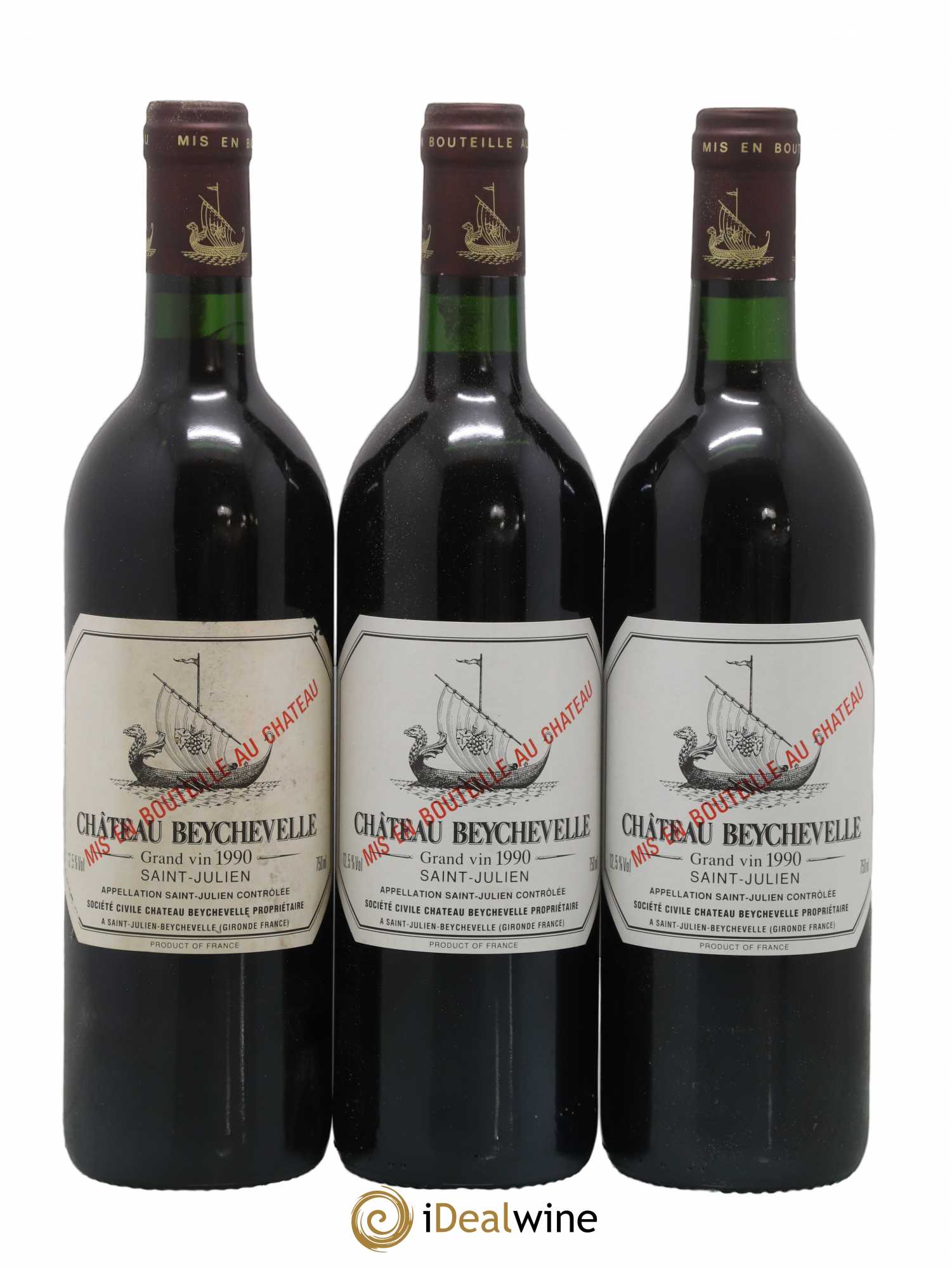 Château Beychevelle 4ème Grand Cru Classé 1990 - Lot de 6 bouteilles - 2