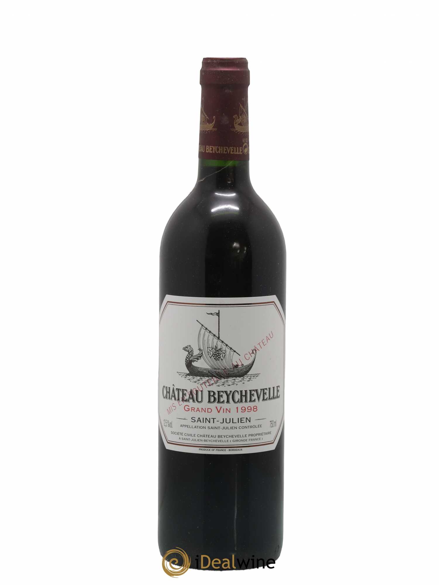 Château Beychevelle 4ème Grand Cru Classé 1998 - Lot de 1 bouteille - 0