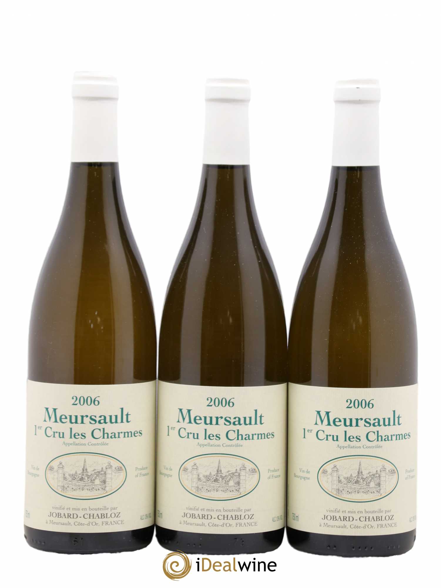 Meursault 1er Cru Charmes Jobard Chabloz 2006 - Posten von 3 Flaschen - 0