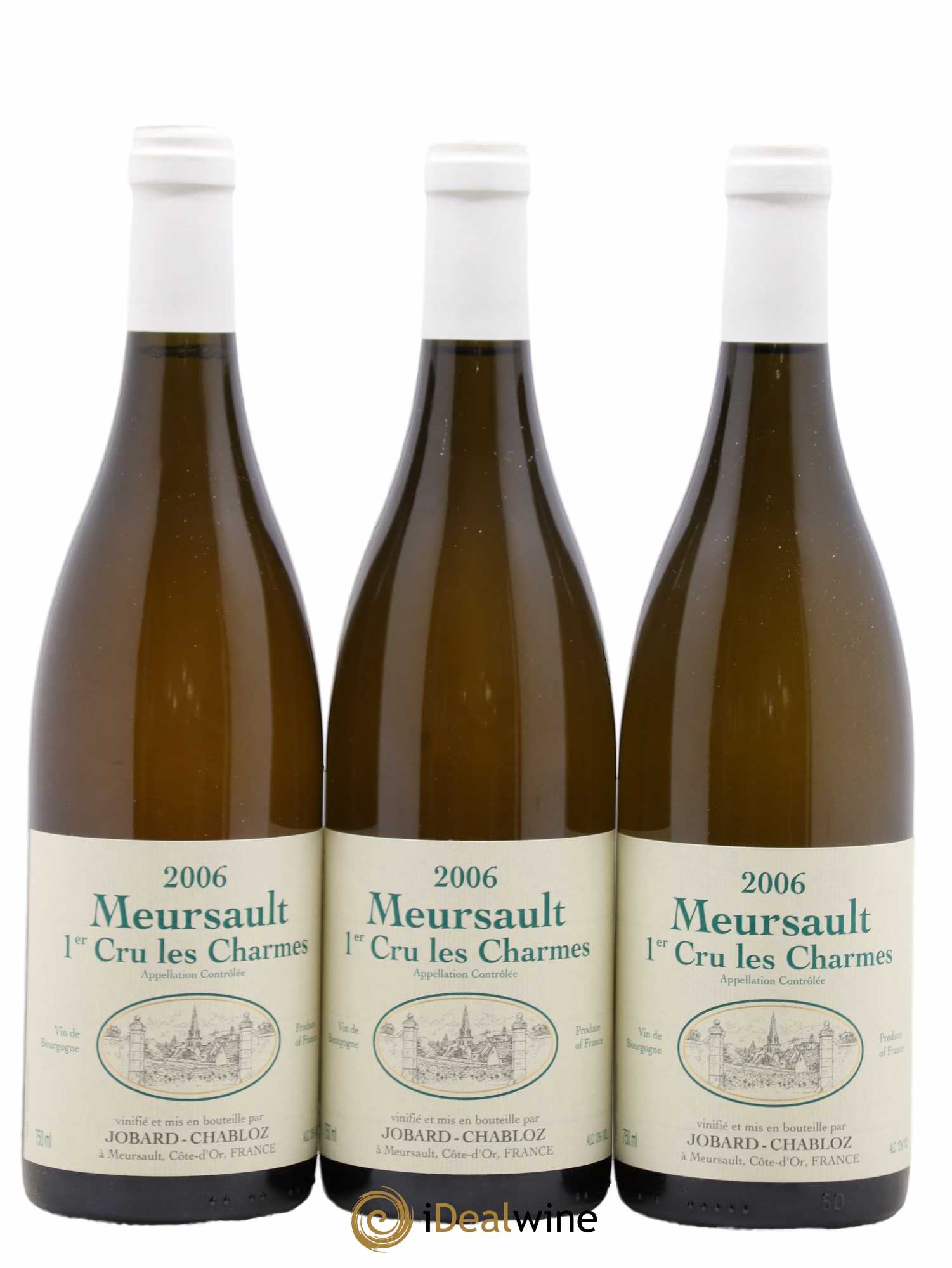Meursault 1er Cru Charmes Jobard Chabloz 2006 - Posten von 3 Flaschen - 0