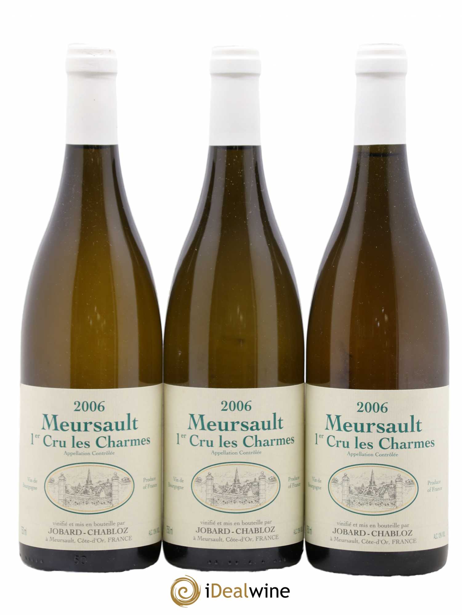 Meursault 1er Cru Charmes Jobard Chabloz 2006 - Lot de 3 bouteilles - 0