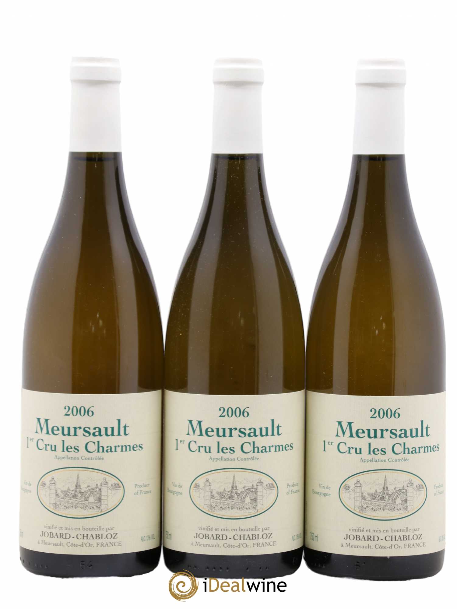Meursault 1er Cru Charmes Jobard Chabloz 2006 - Posten von 3 Flaschen - 0