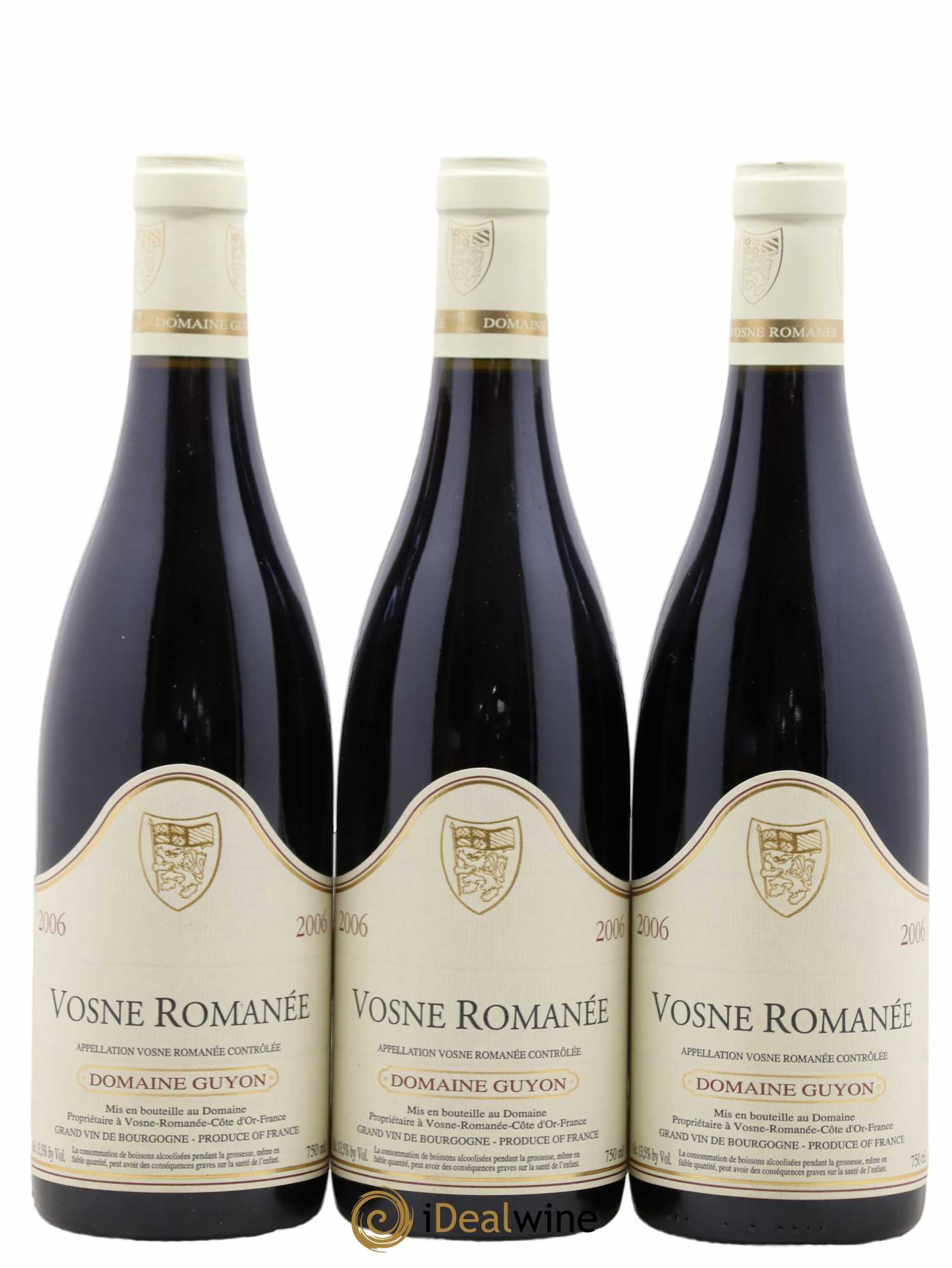 Vosne-Romanée Michel et Jean-Pierre Guyon 2006 - Posten von 3 Flaschen - 0