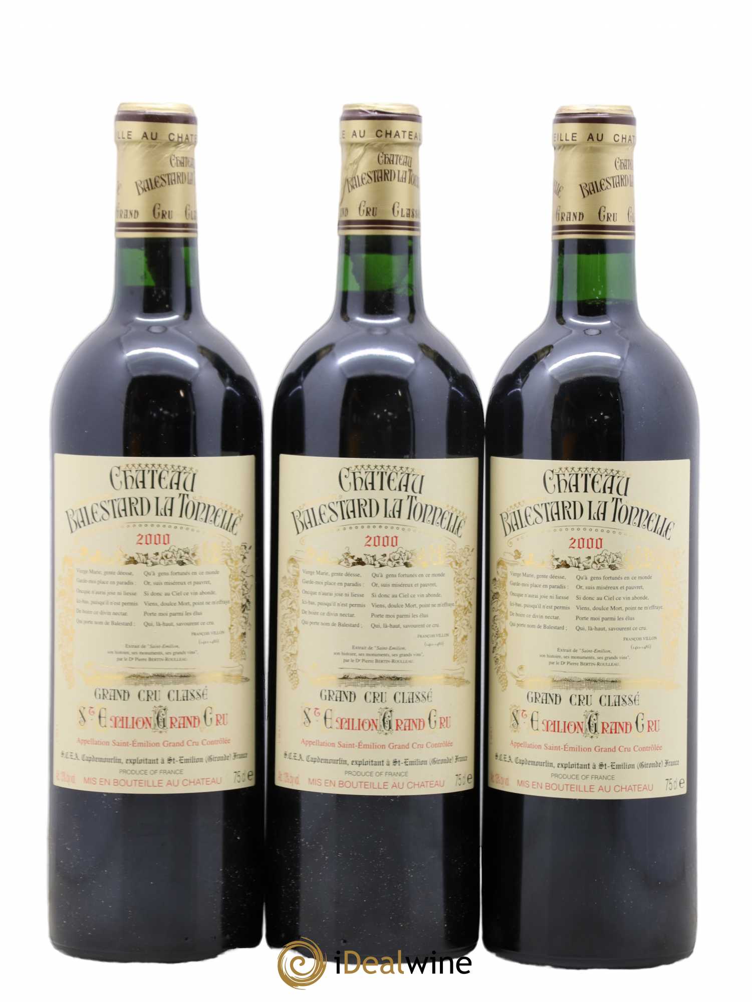 Château Balestard la Tonnelle Grand Cru Classé 2000 - Lot de 12 bouteilles - 4