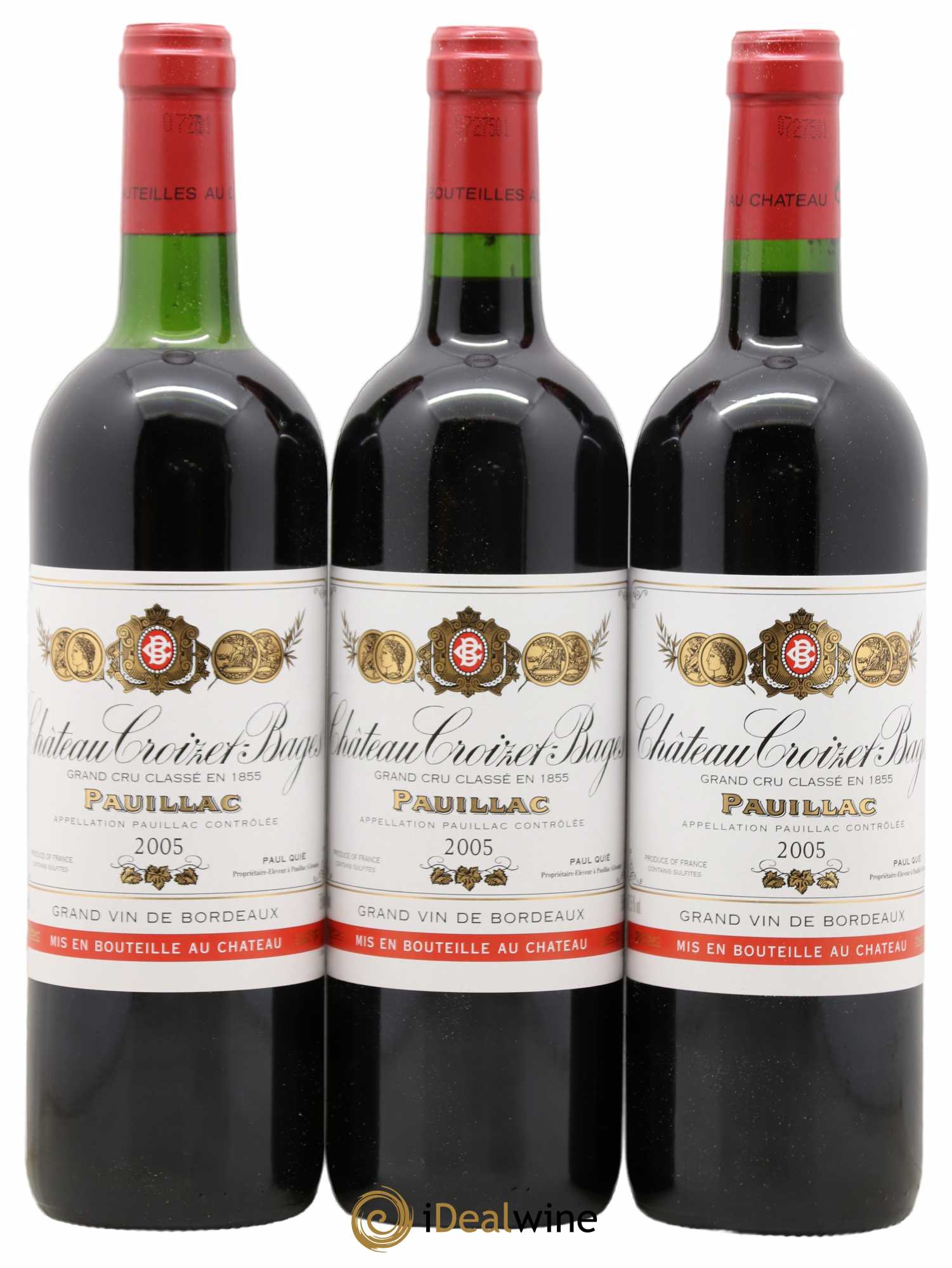 Château Croizet Bages 5ème Grand Cru Classé 2005 - Lot de 12 bouteilles - 3