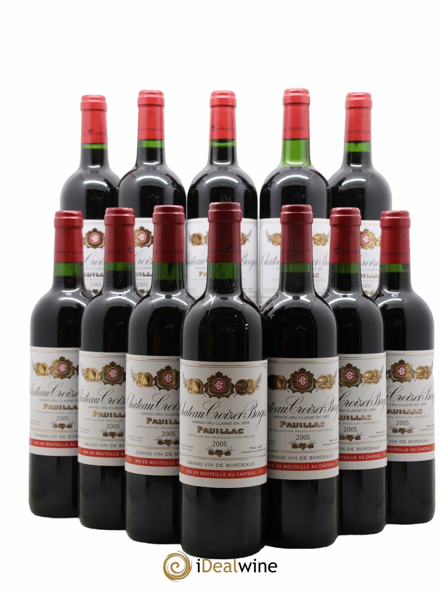 Château Croizet Bages 5ème Grand Cru Classé 2005 - Lot de 12 bouteilles - 0