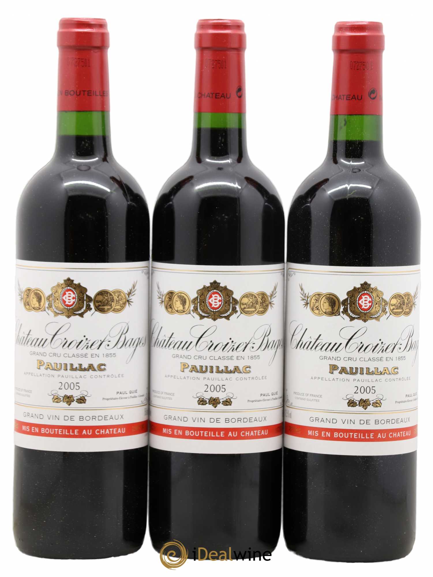 Château Croizet Bages 5ème Grand Cru Classé 2005 - Lot de 12 bouteilles - 2