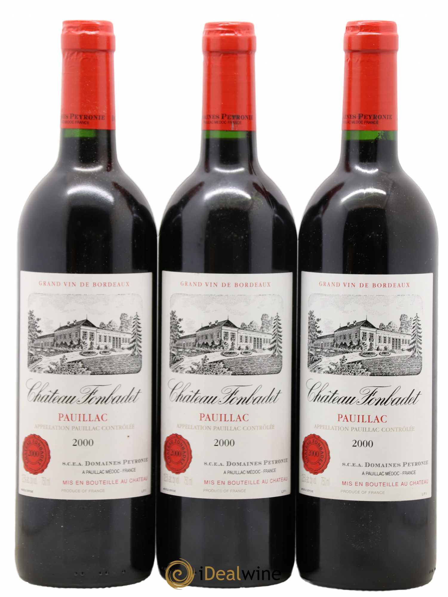 Château Fonbadet 2000 - Lot de 12 bouteilles - 1
