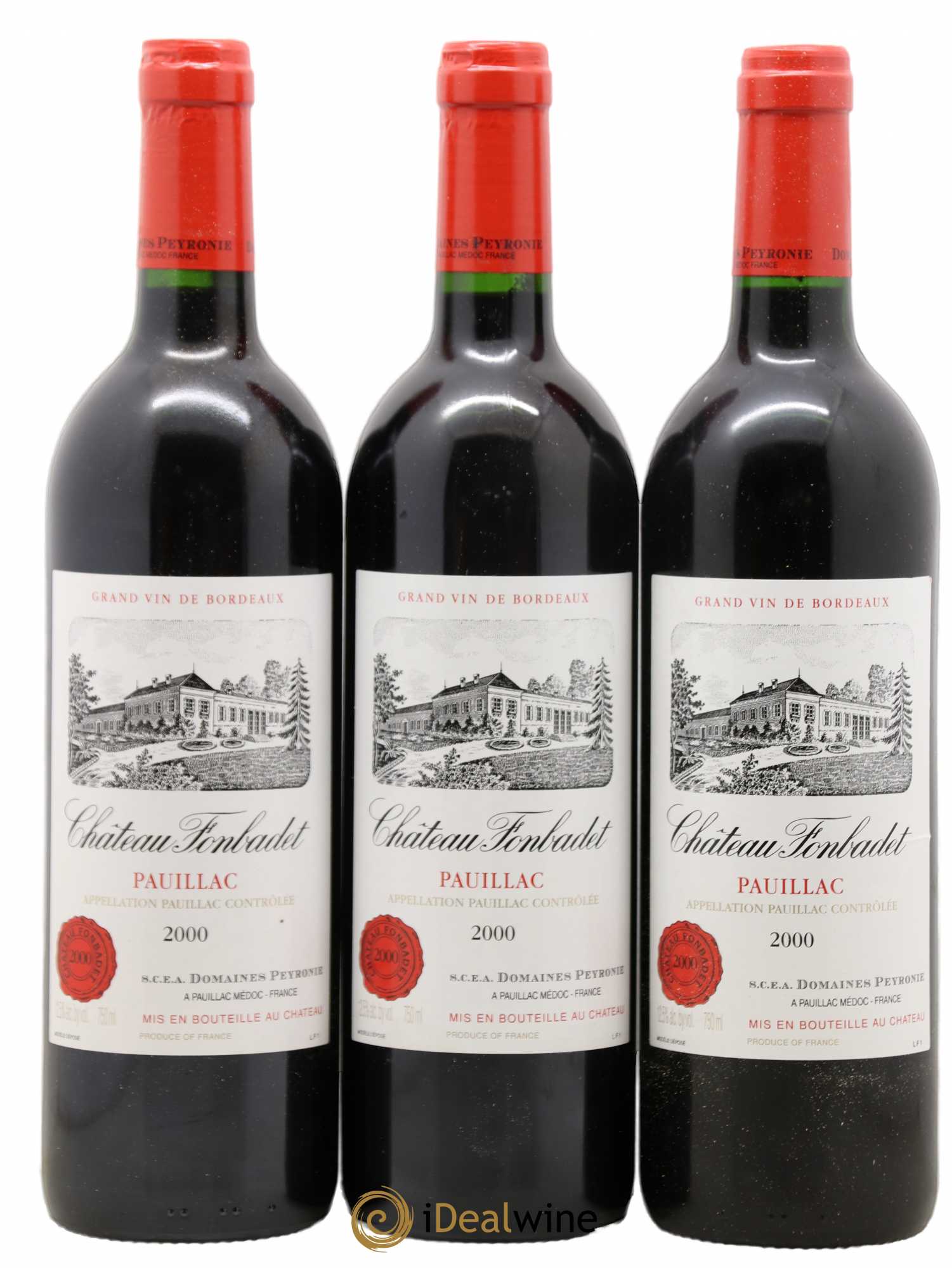 Château Fonbadet 2000 - Lot de 12 bouteilles - 2