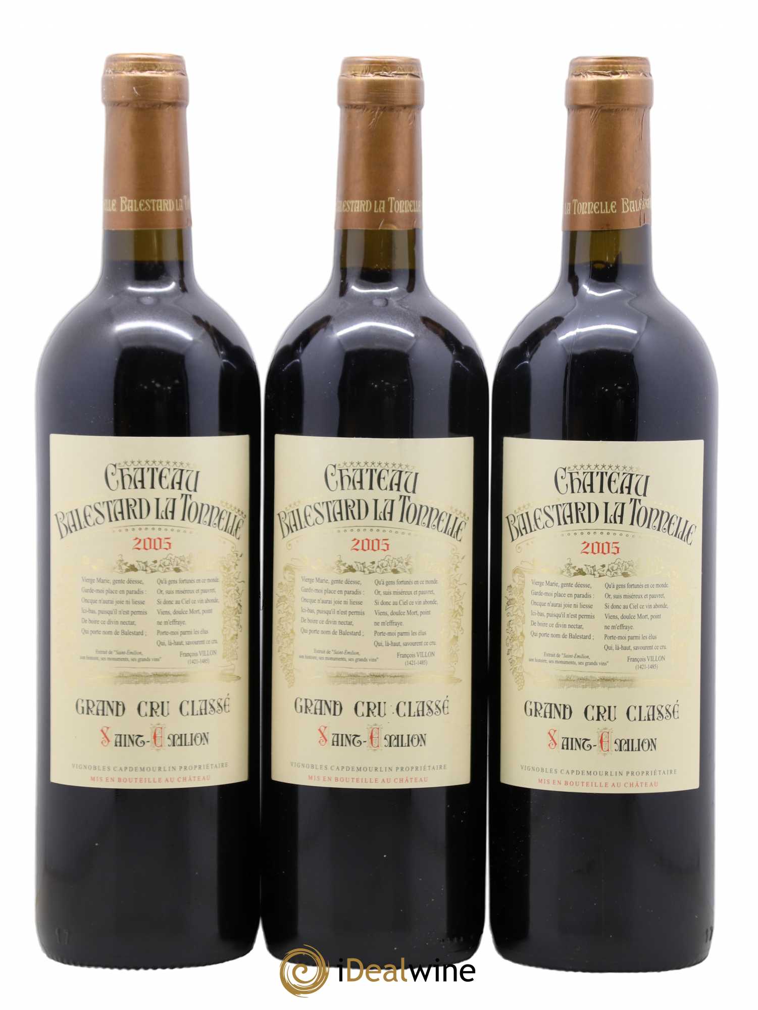 Château Balestard la Tonnelle Grand Cru Classé 2005 - Lot de 12 bouteilles - 2
