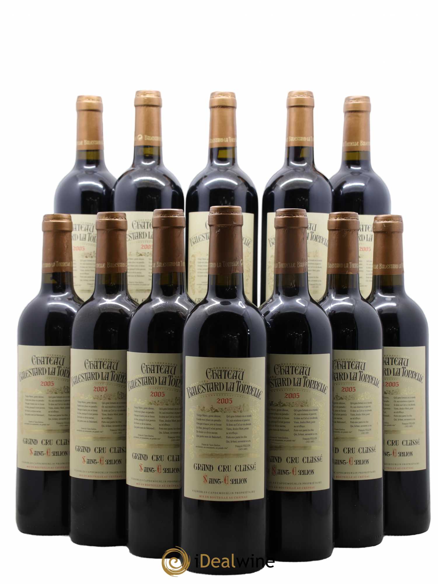 Château Balestard la Tonnelle Grand Cru Classé 2005 - Lot de 12 bouteilles - 0