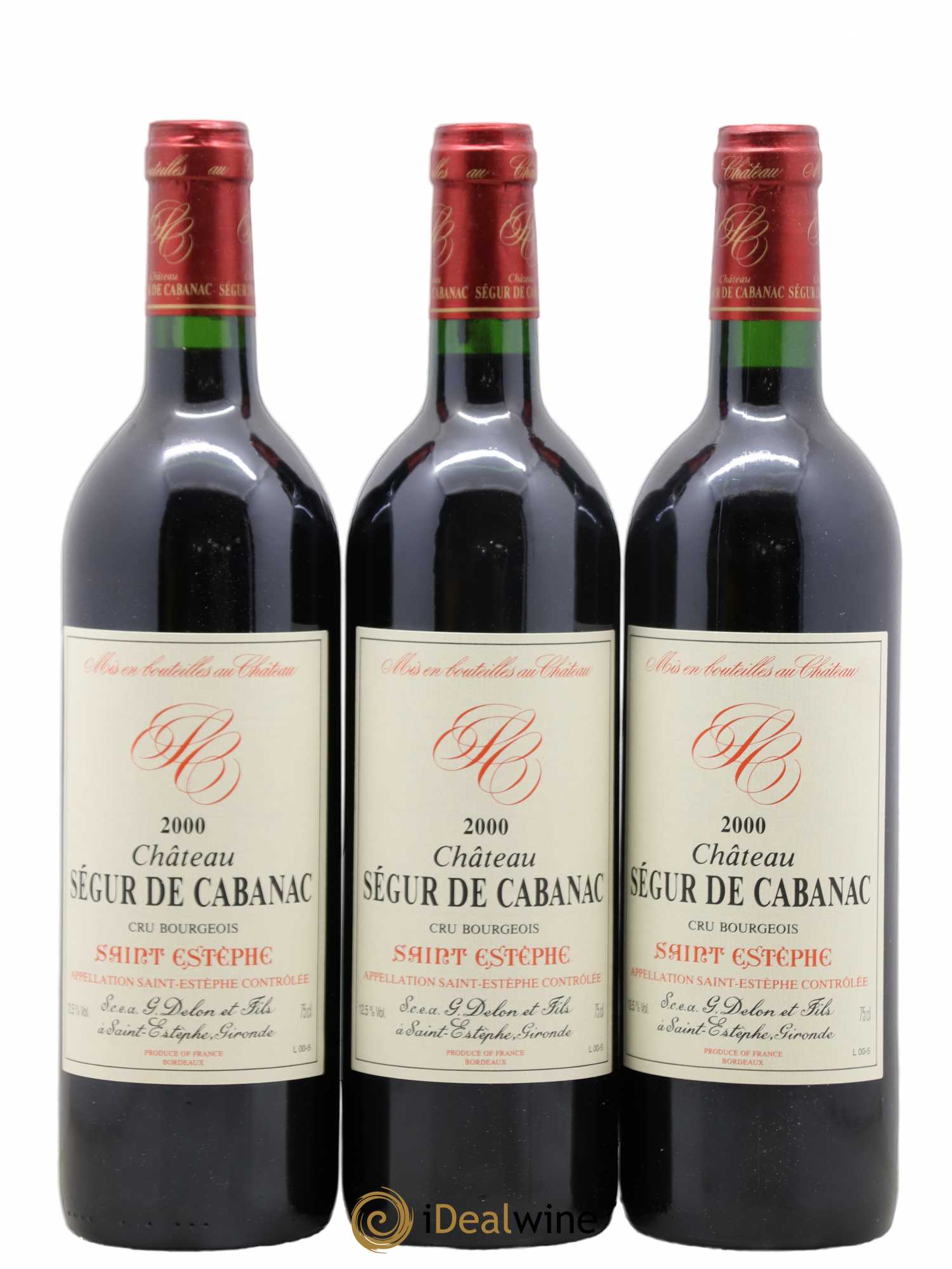 Château Ségur de Cabanac Cru Bourgeois 2000 - Lot de 12 bouteilles - 3