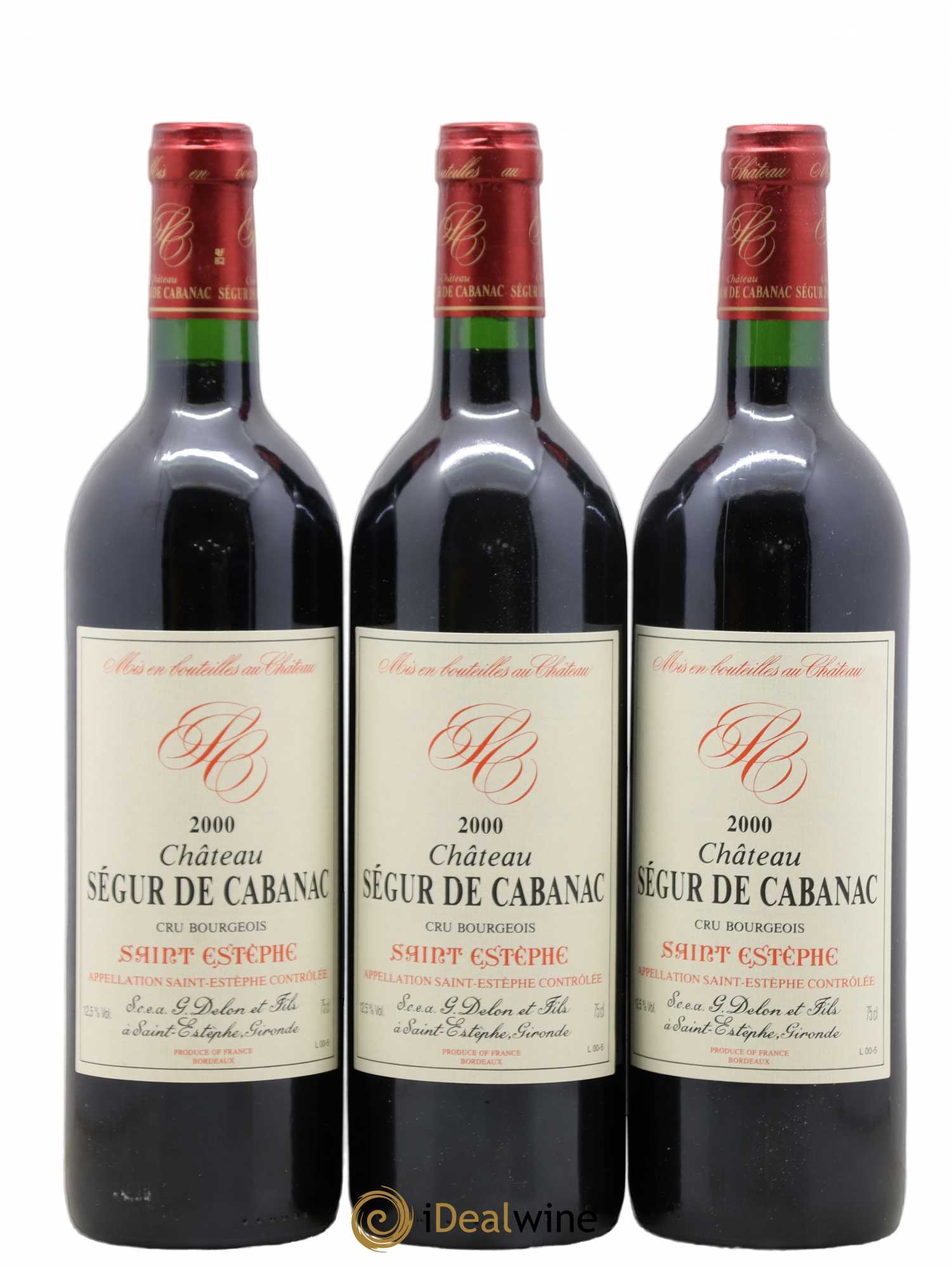 Château Ségur de Cabanac Cru Bourgeois 2000 - Lot de 12 bouteilles - 4
