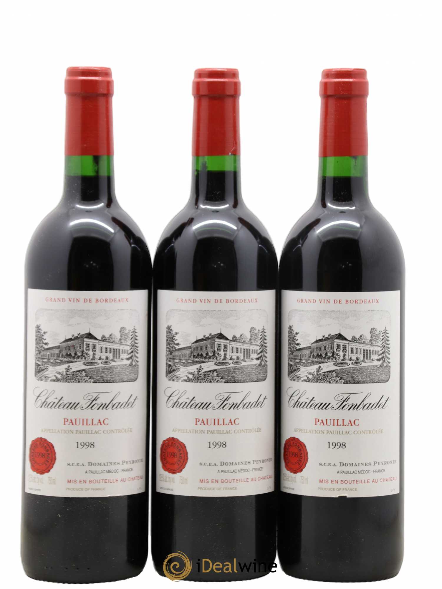 Château Fonbadet 1998 - Lot de 6 bouteilles - 1