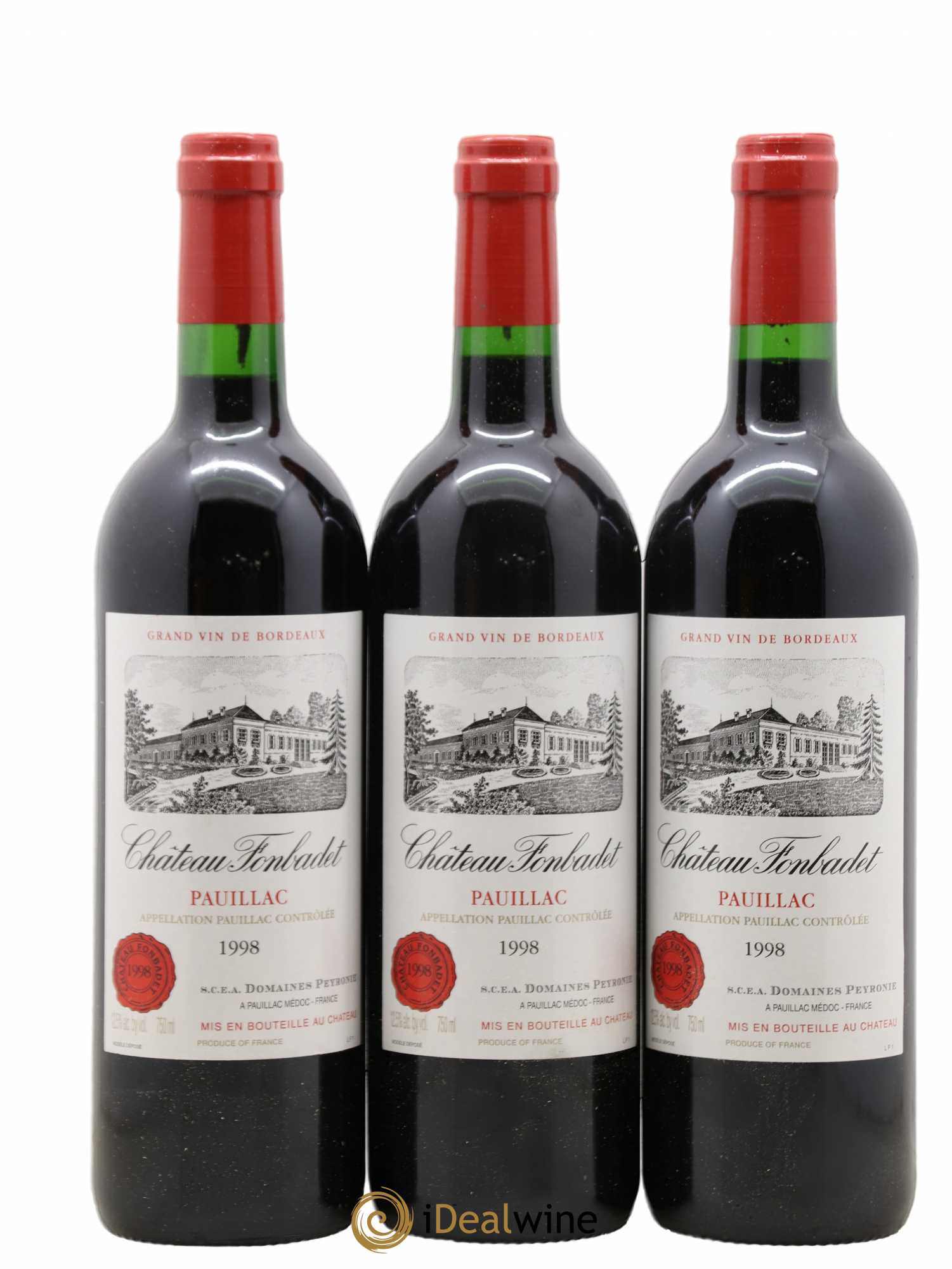 Château Fonbadet 1998 - Lot de 6 bouteilles - 2