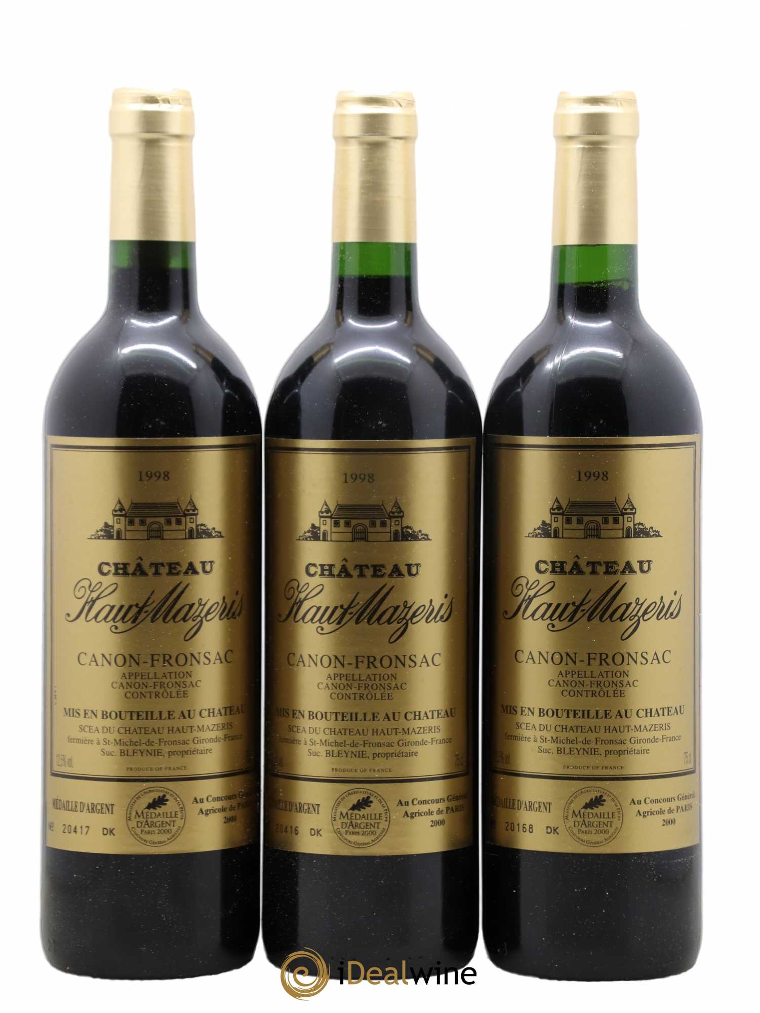 Château Haut Mazeris 1998 - Lot de 12 bouteilles - 3
