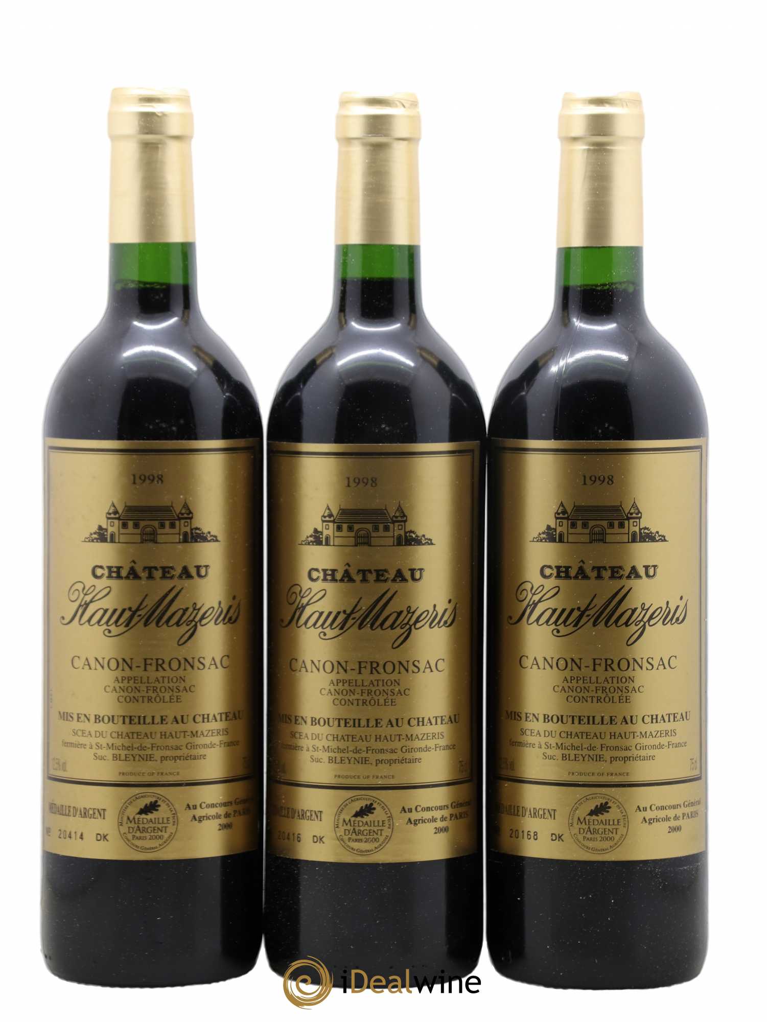 Château Haut Mazeris 1998 - Lot de 12 bouteilles - 4