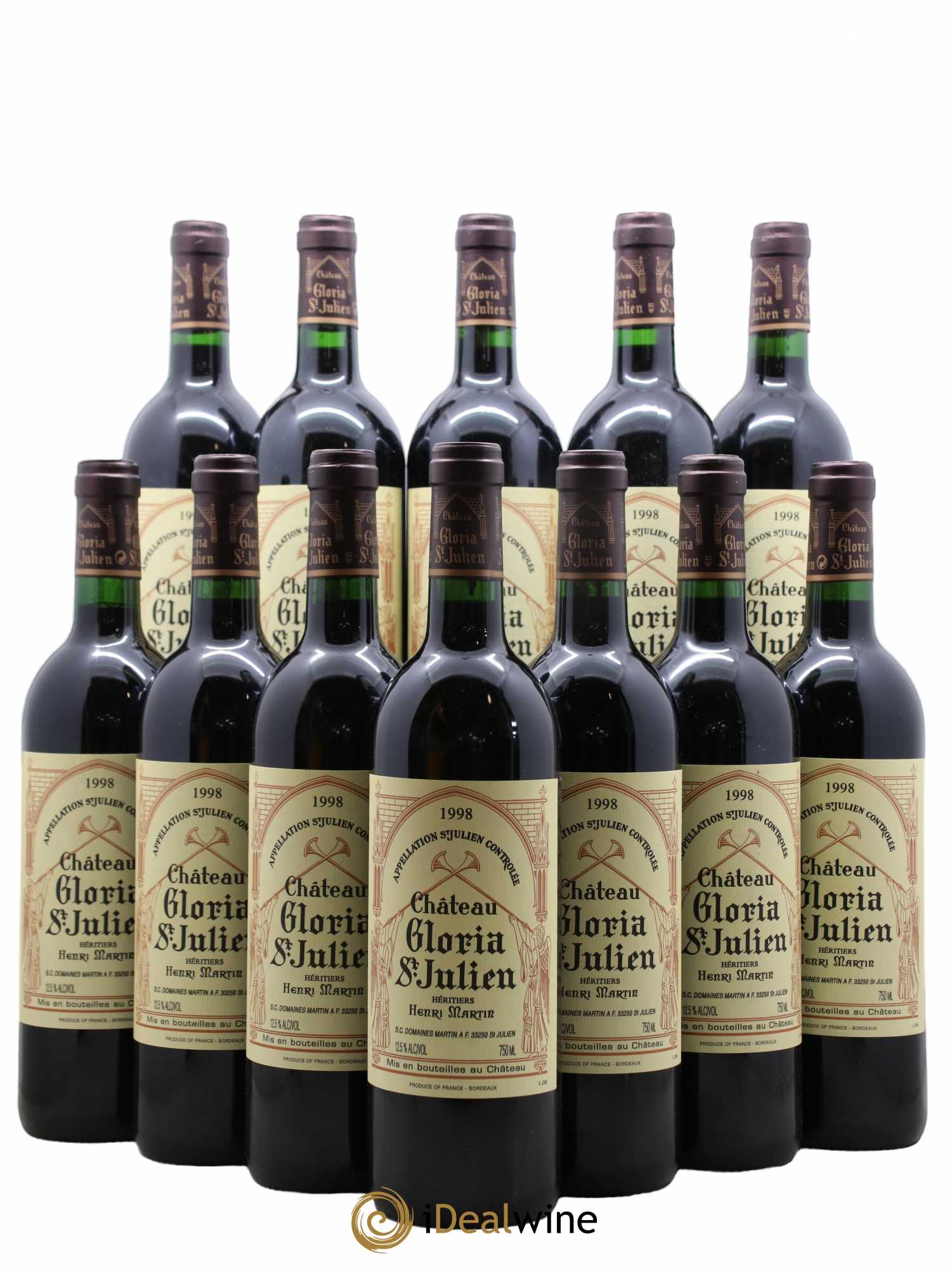 Château Gloria 1998 - Lot de 12 bouteilles - 0