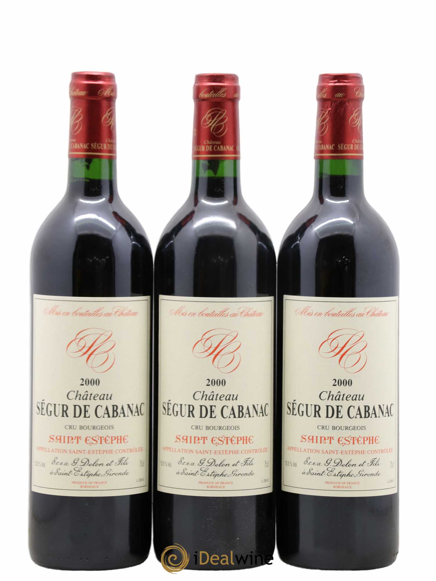 Château Ségur de Cabanac Cru Bourgeois 2000 - Lot de 6 bouteilles - 2
