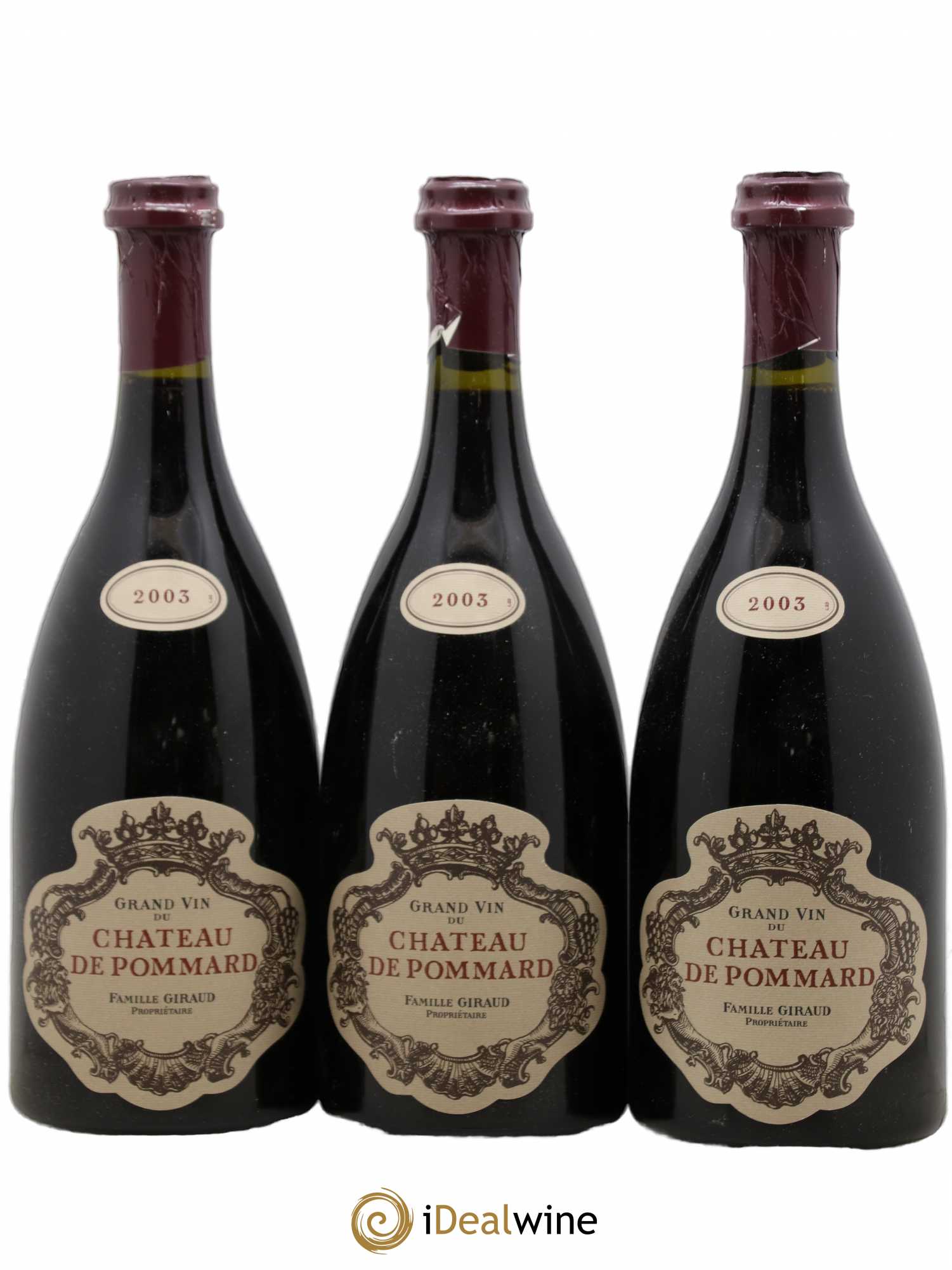 Pommard Château de Pommard 2003 - Lot de 3 bouteilles - 0