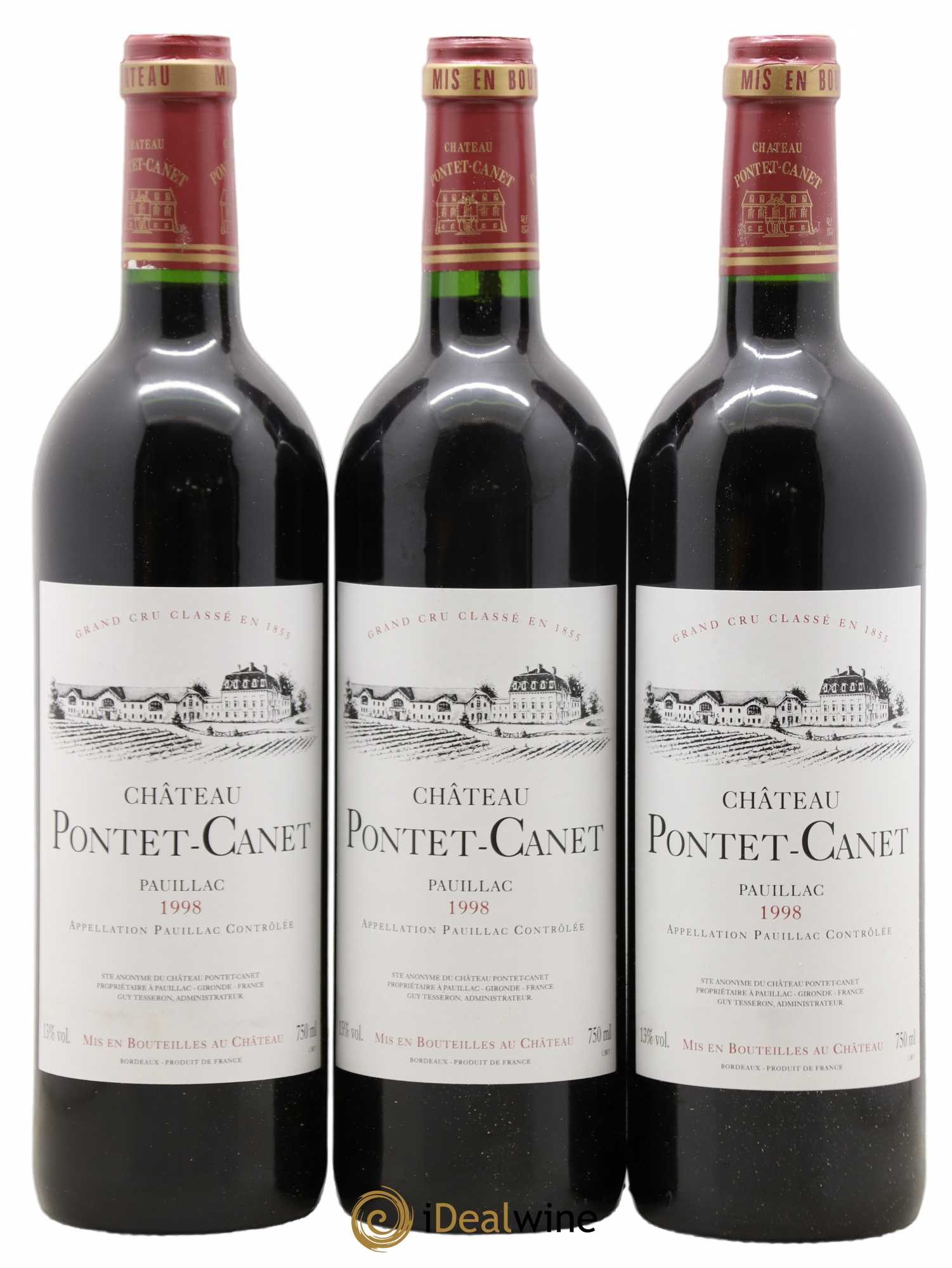 Château Pontet Canet 5ème Grand Cru Classé 1998 - Lot de 12 bouteilles - 4