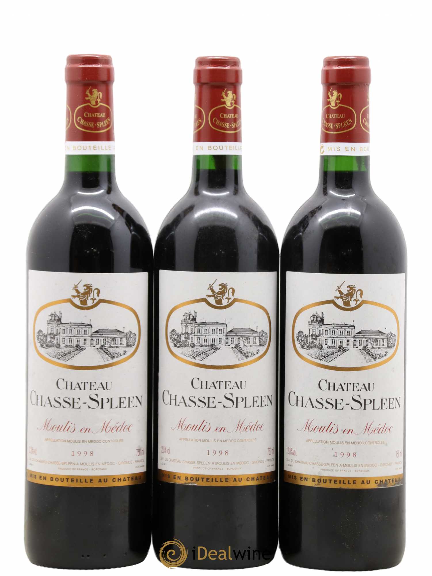 Château Chasse Spleen 1998 - Lot de 12 bouteilles - 1