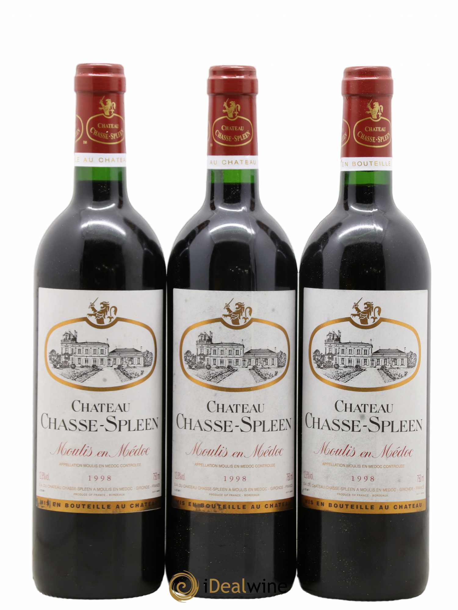 Château Chasse Spleen 1998 - Lot de 12 bouteilles - 2