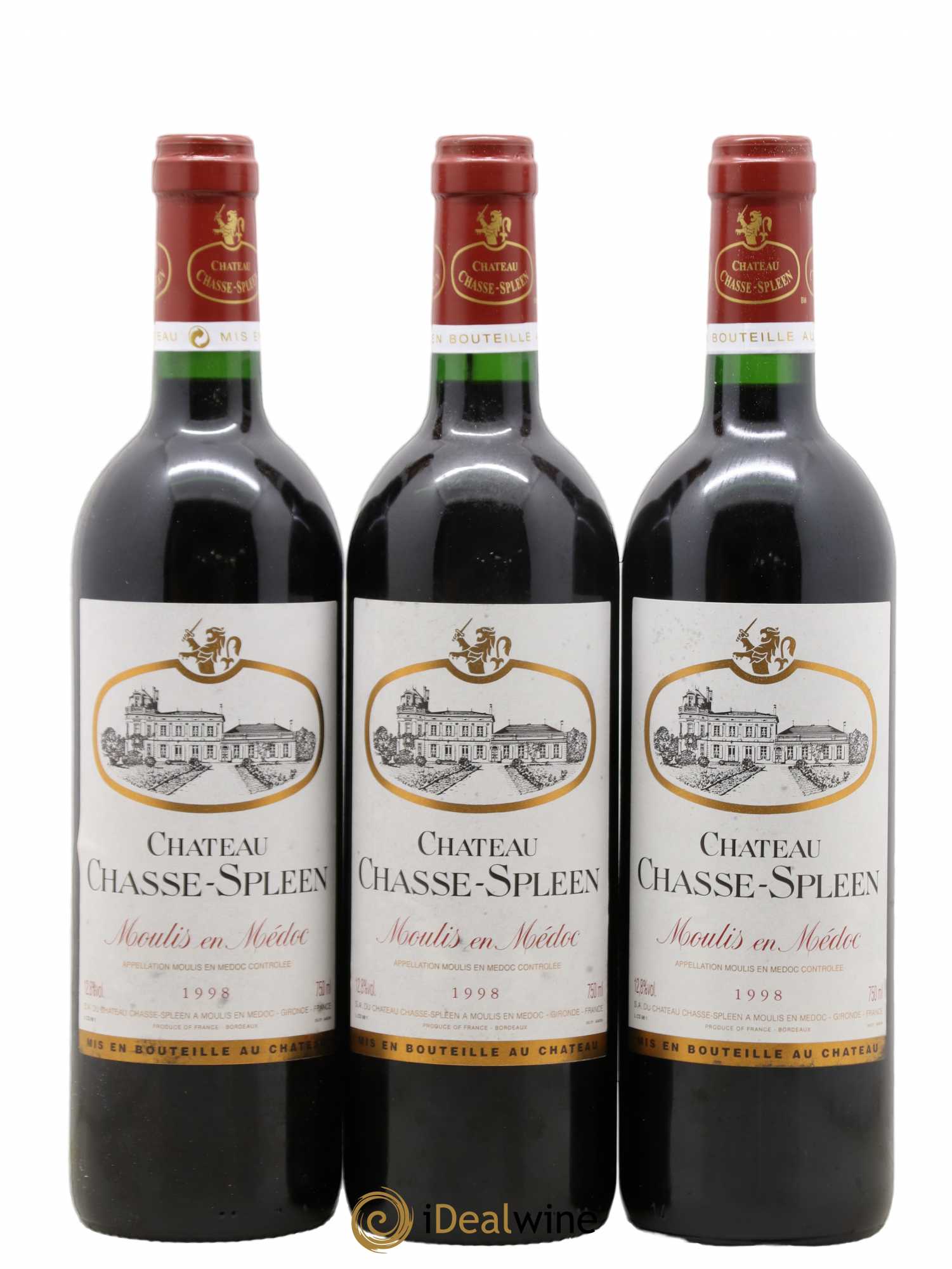 Château Chasse Spleen 1998 - Lot de 12 bouteilles - 3