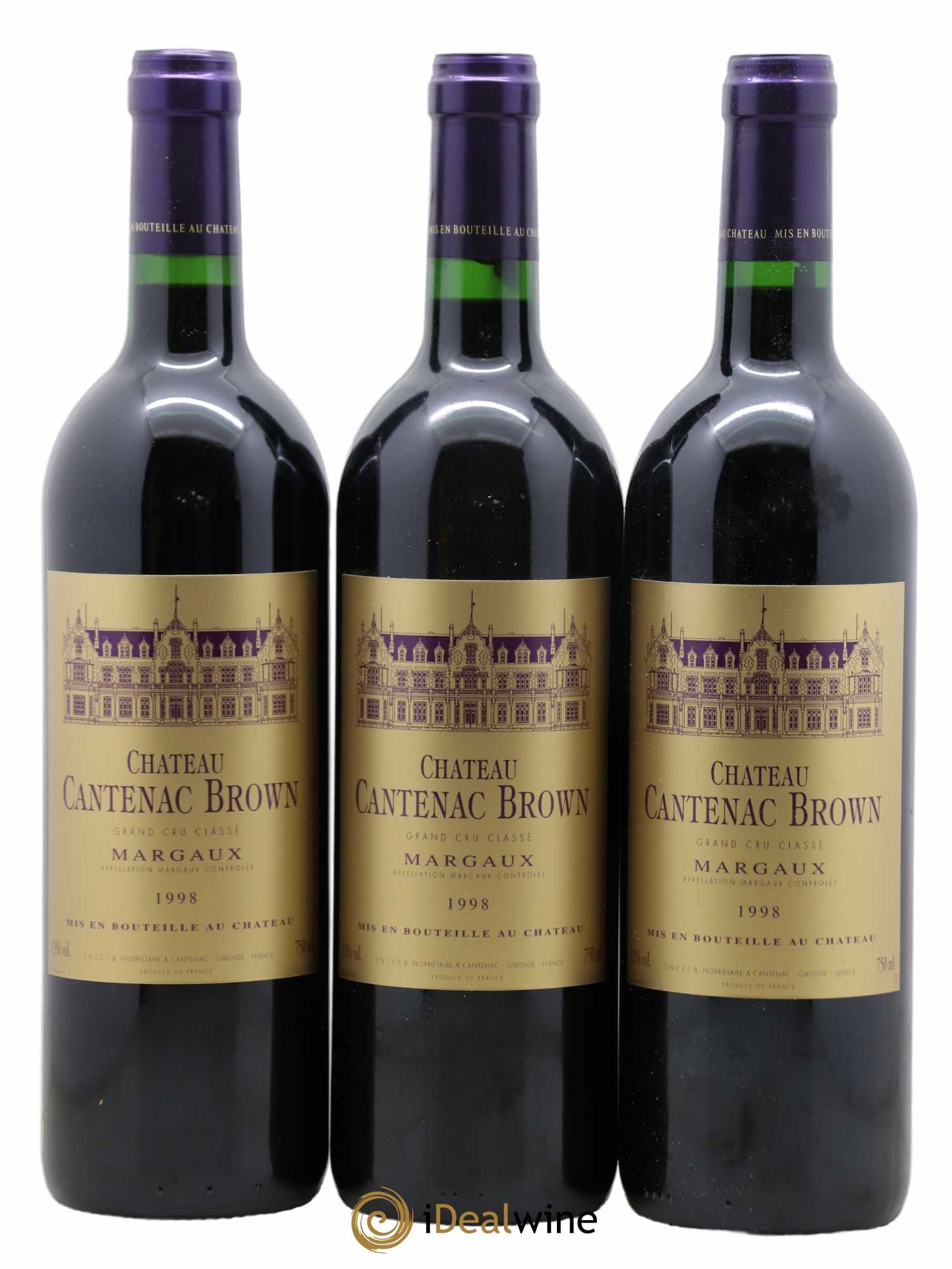 Château Cantenac Brown 3ème Grand Cru Classé 1998 - Lot de 12 bouteilles - 4