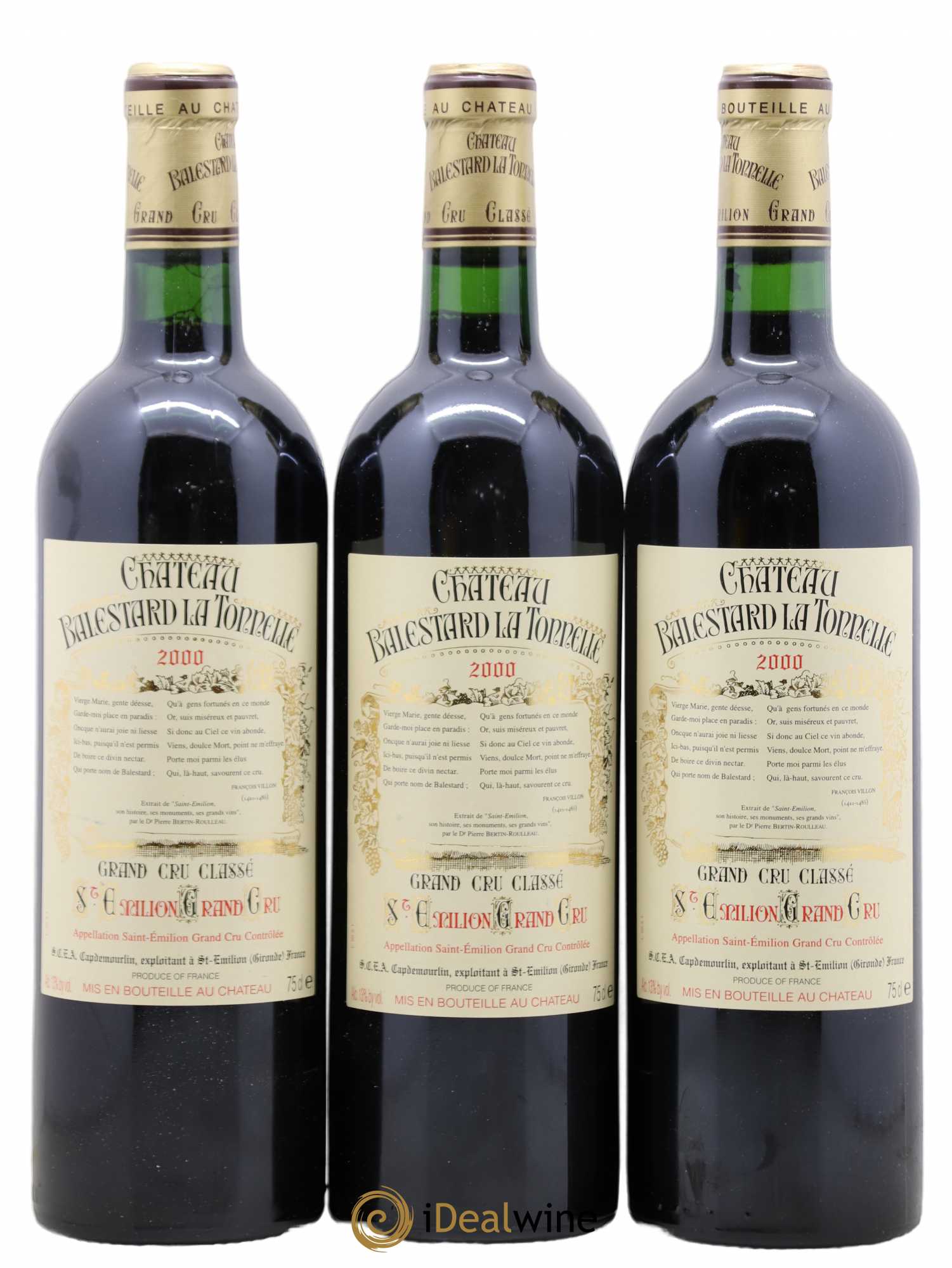 Château Balestard la Tonnelle Grand Cru Classé 2000 - Lot de 12 bouteilles - 3