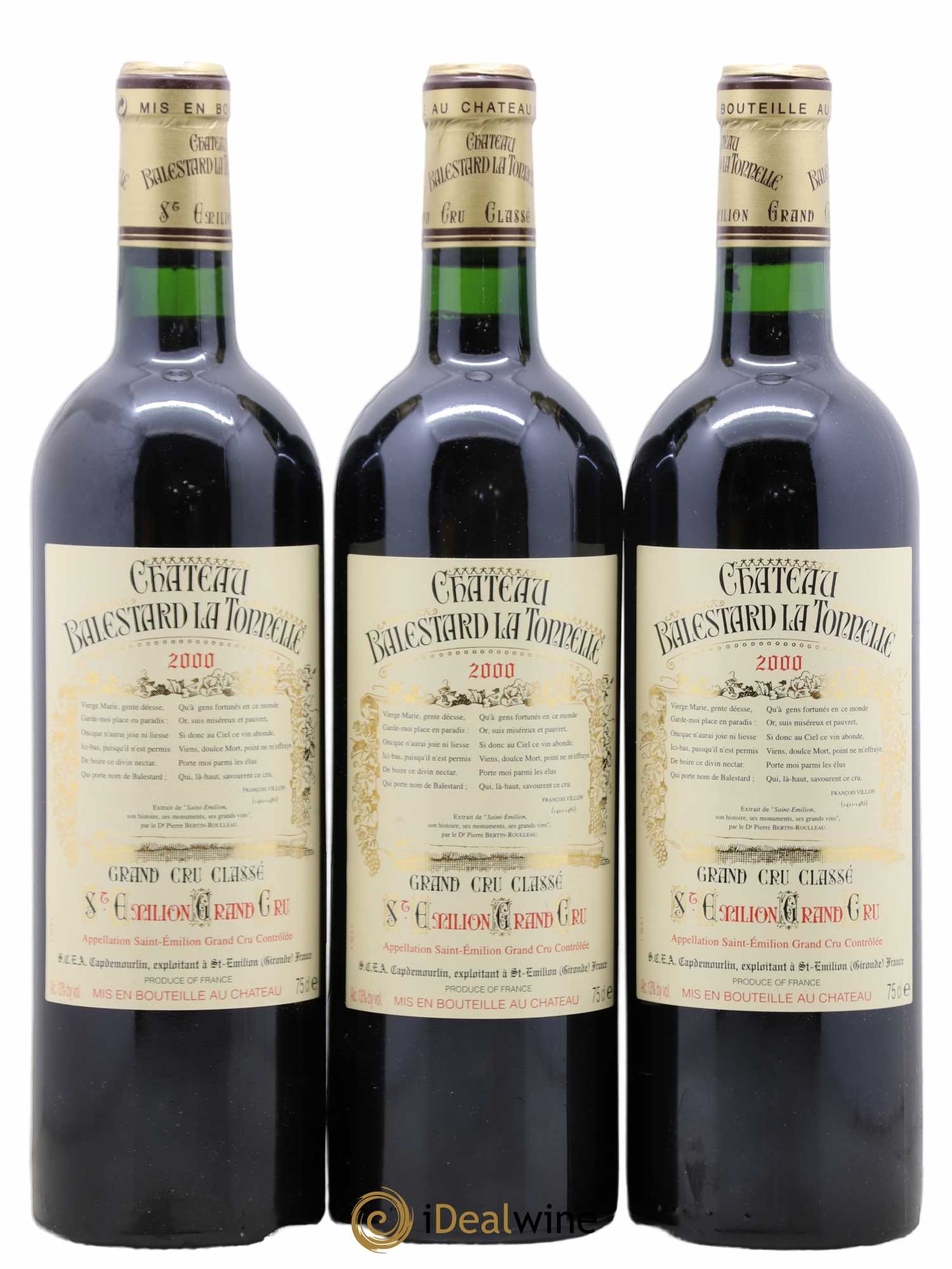 Château Balestard la Tonnelle Grand Cru Classé 2000 - Lot de 12 bouteilles - 4