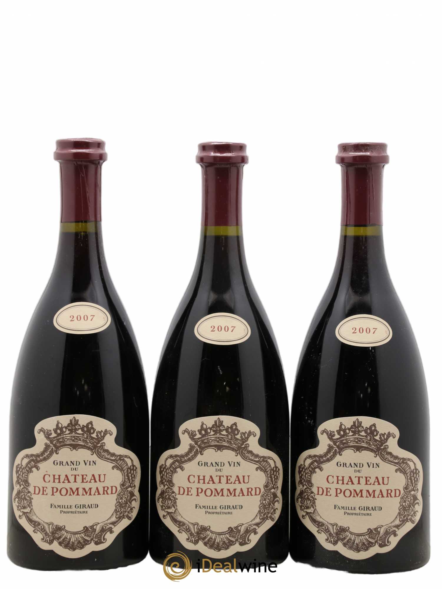 Pommard Château de Pommard 2007 - Lot de 3 bouteilles - 0