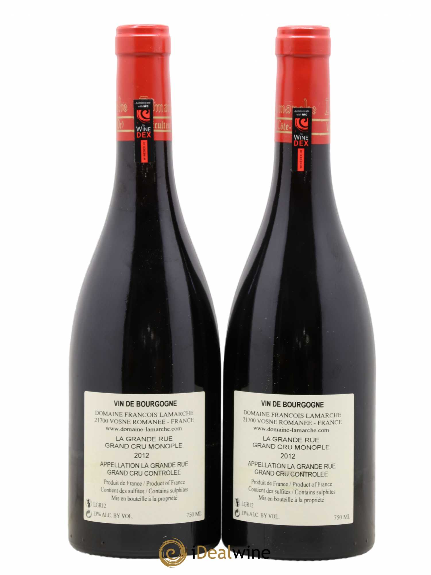 La Grande Rue Grand Cru Lamarche (Domaine) 2012 - Lot de 2 bouteilles - 1