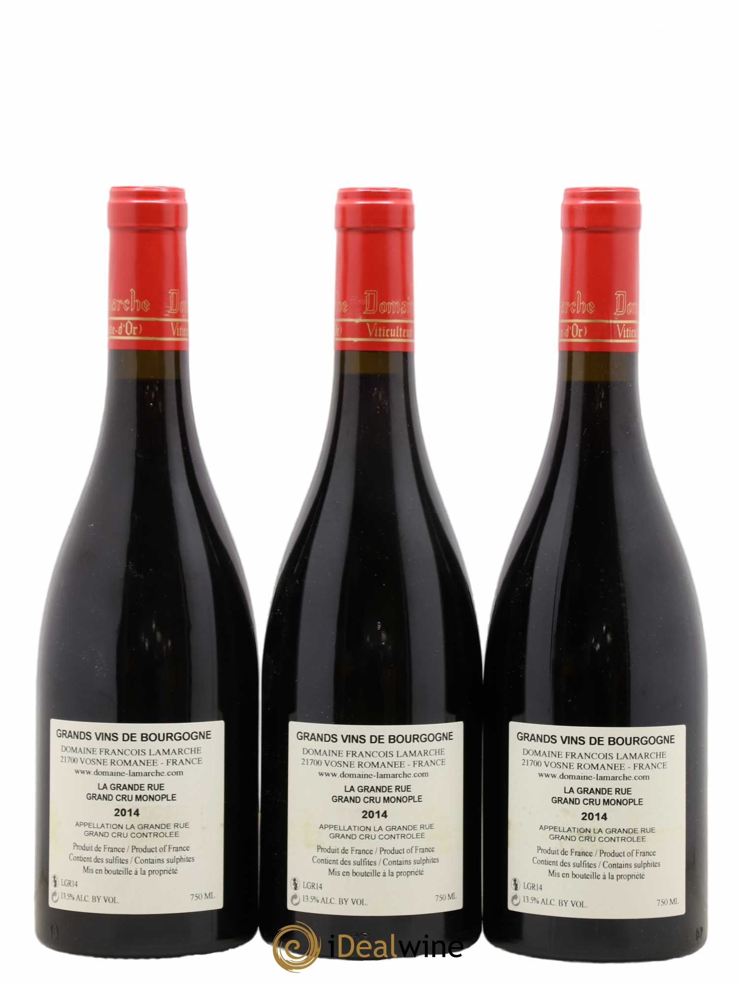 La Grande Rue Grand Cru Lamarche (Domaine) 2014 - Lot de 3 bouteilles - 1