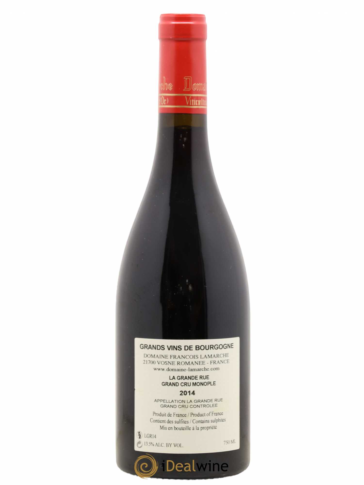 La Grande Rue Grand Cru Lamarche (Domaine) 2014 - Lot de 1 bouteille - 1