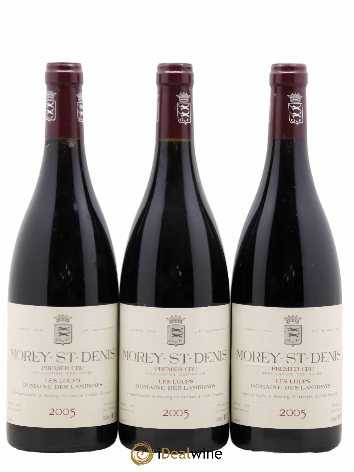 Morey-Saint-Denis 1er Cru Les Loups Domaine des Lambrays 2005 - Lot de 3 bouteilles - 0