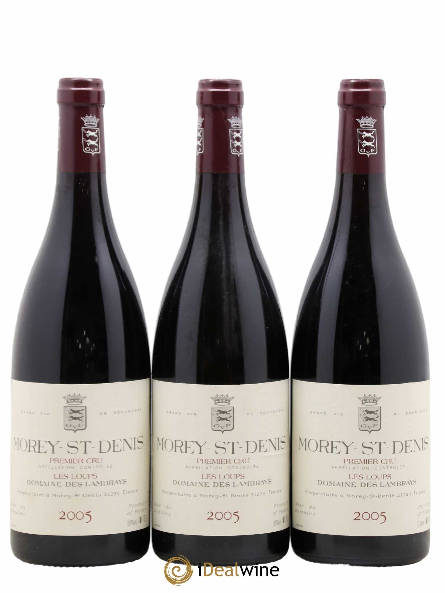 Morey-Saint-Denis 1er Cru Les Loups Domaine des Lambrays 2005 - Lot de 3 bouteilles - 0