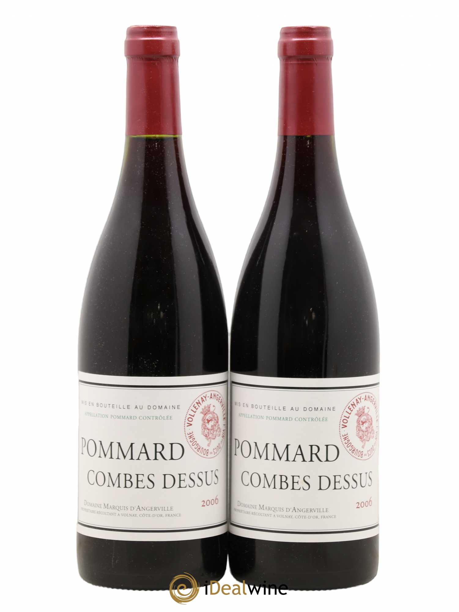 Pommard Combes-Dessus Marquis d'Angerville (Domaine) 2006 - Lot de 2 bouteilles - 0