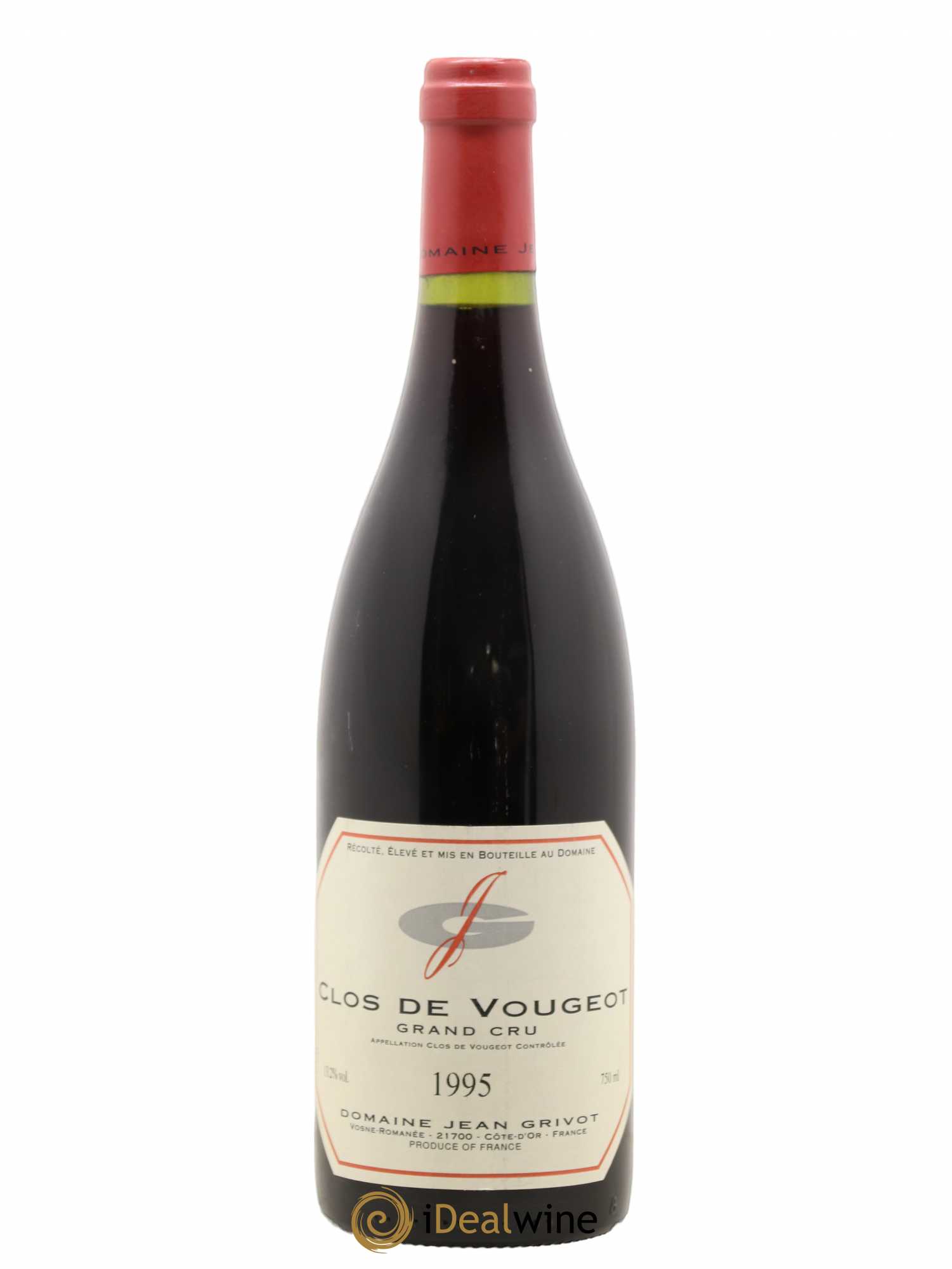 Clos de Vougeot Grand Cru Jean Grivot 1995 - Lot de 1 bouteille - 0