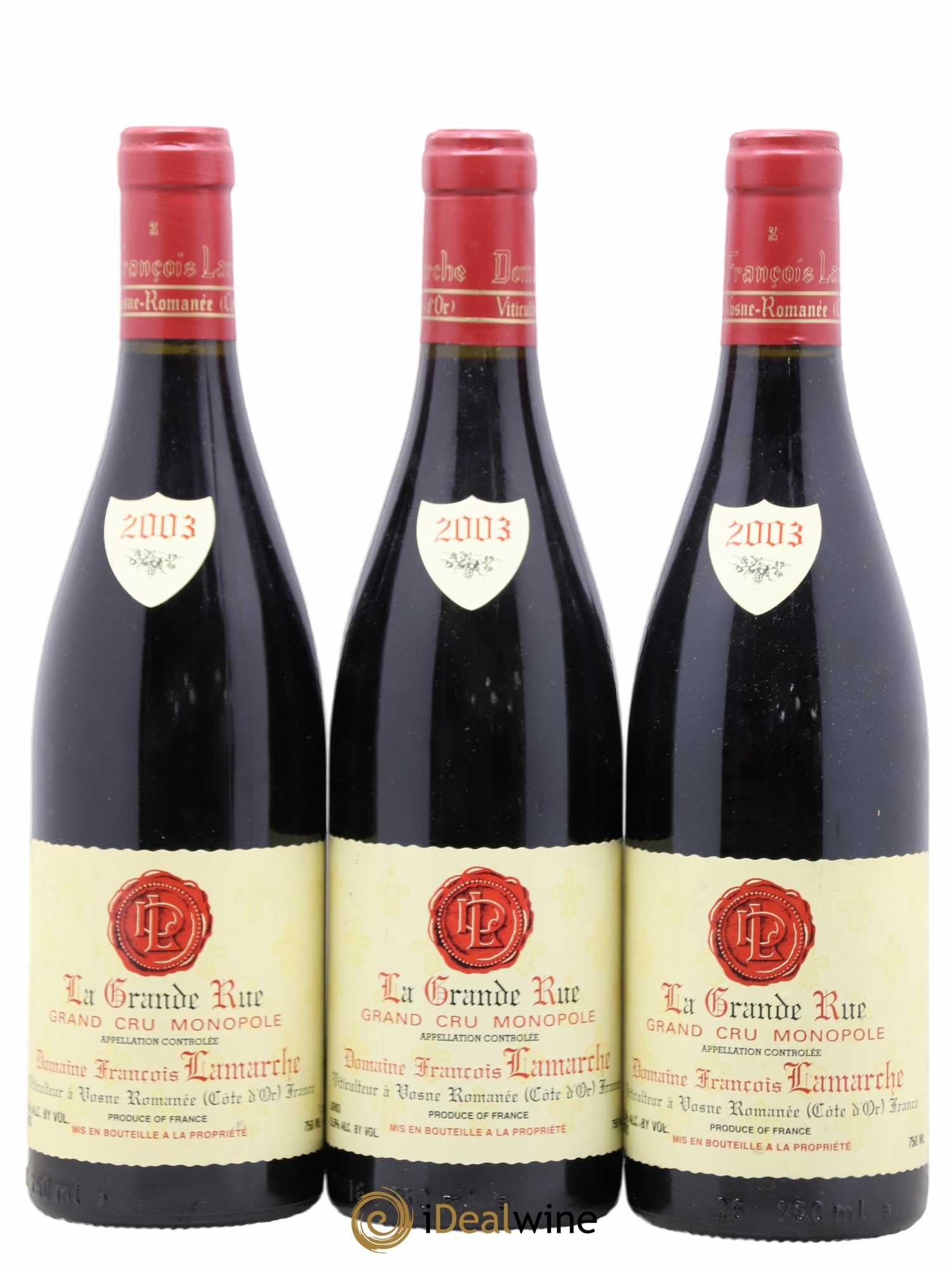 La Grande Rue Grand Cru Lamarche (Domaine) 2003 - Lot de 3 bouteilles - 0