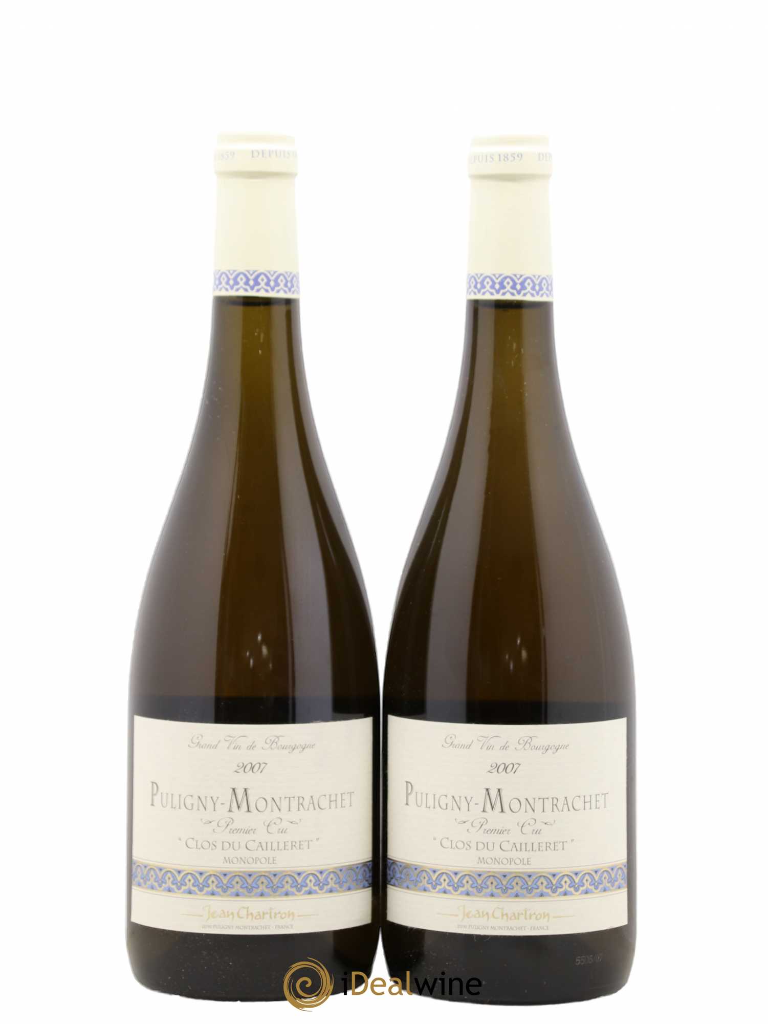 Puligny-Montrachet 1er Cru Clos du cailleret Jean Chartron (Domaine) 2007 - Lot de 2 bouteilles - 0