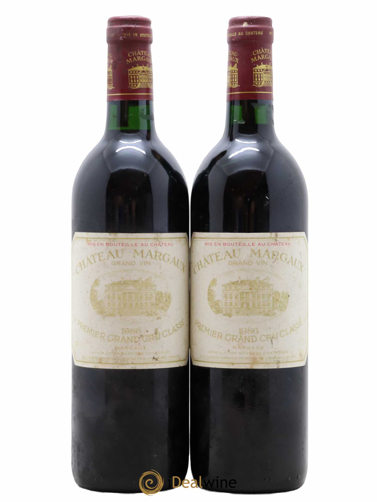 Château Margaux 1er Grand Cru Classé 1986 - Lot de 2 bouteilles - 0